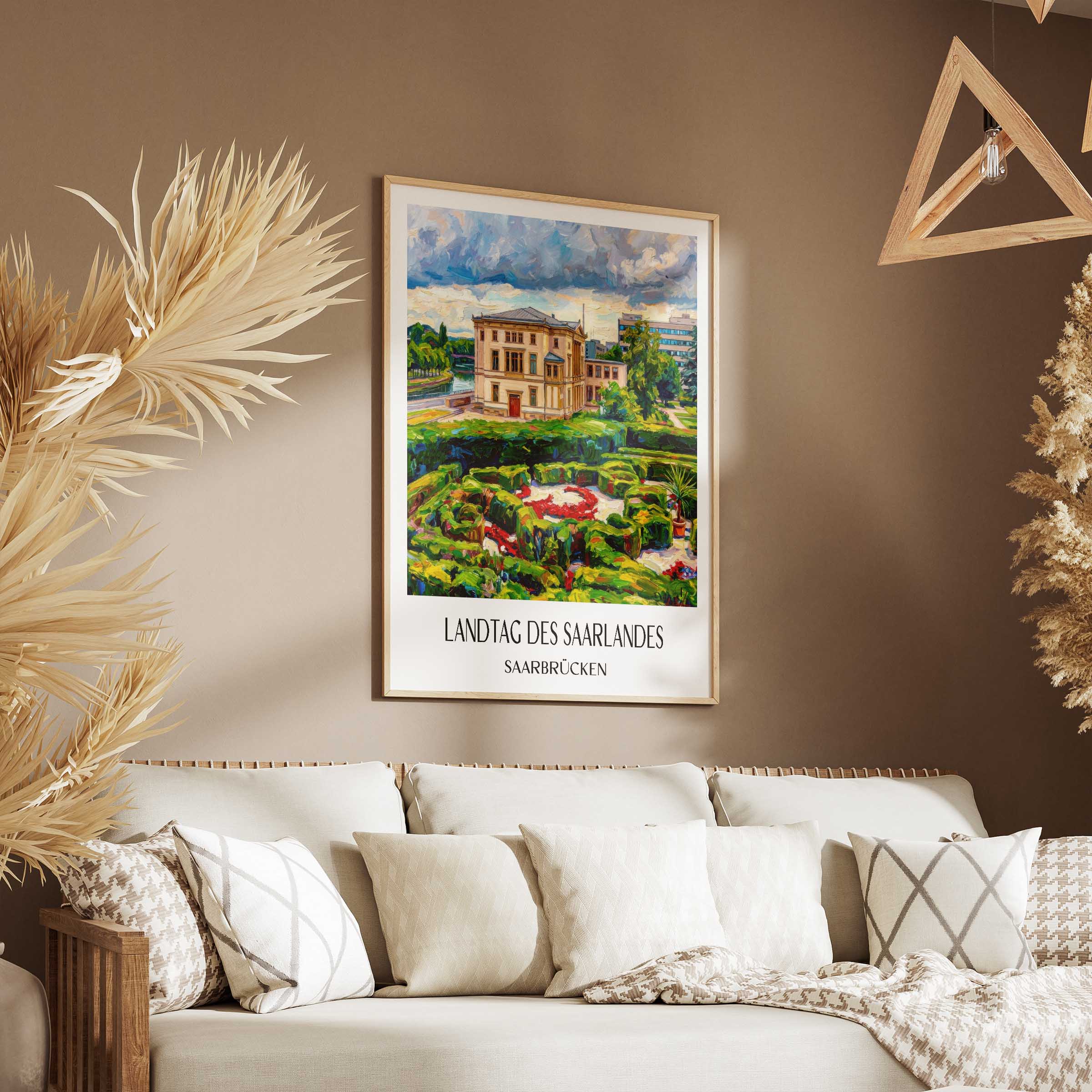 landtag-des-saarlandes-saarbrücken-deutschland-poster-oil-painting-oelgemaelde