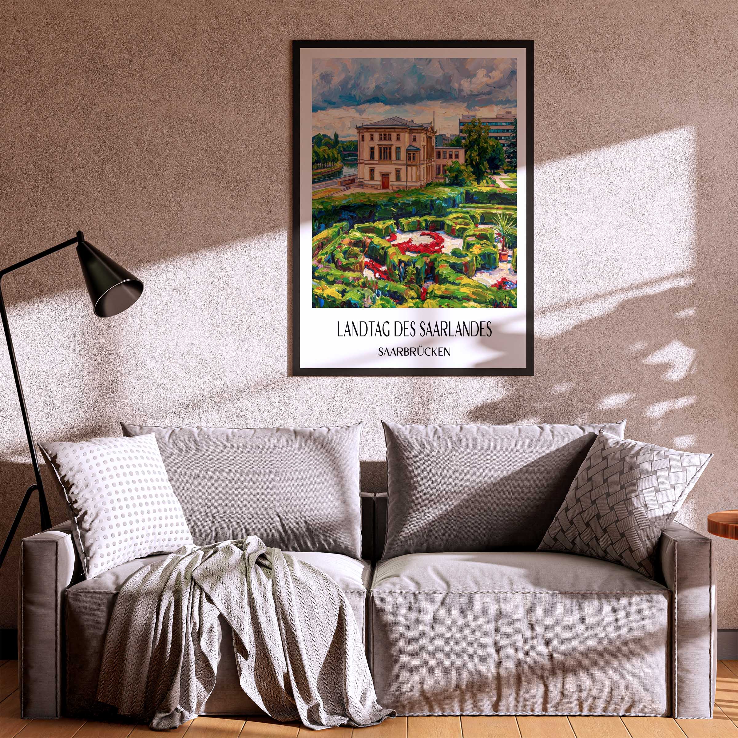 landtag-des-saarlandes-saarbrücken-deutschland-poster-oil-painting-oelgemaelde
