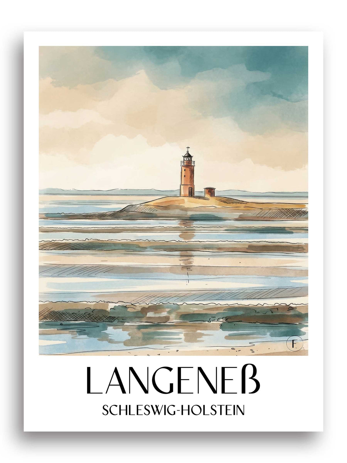 langeneß-schleswig-holstein-deutschland-poster-aquarell