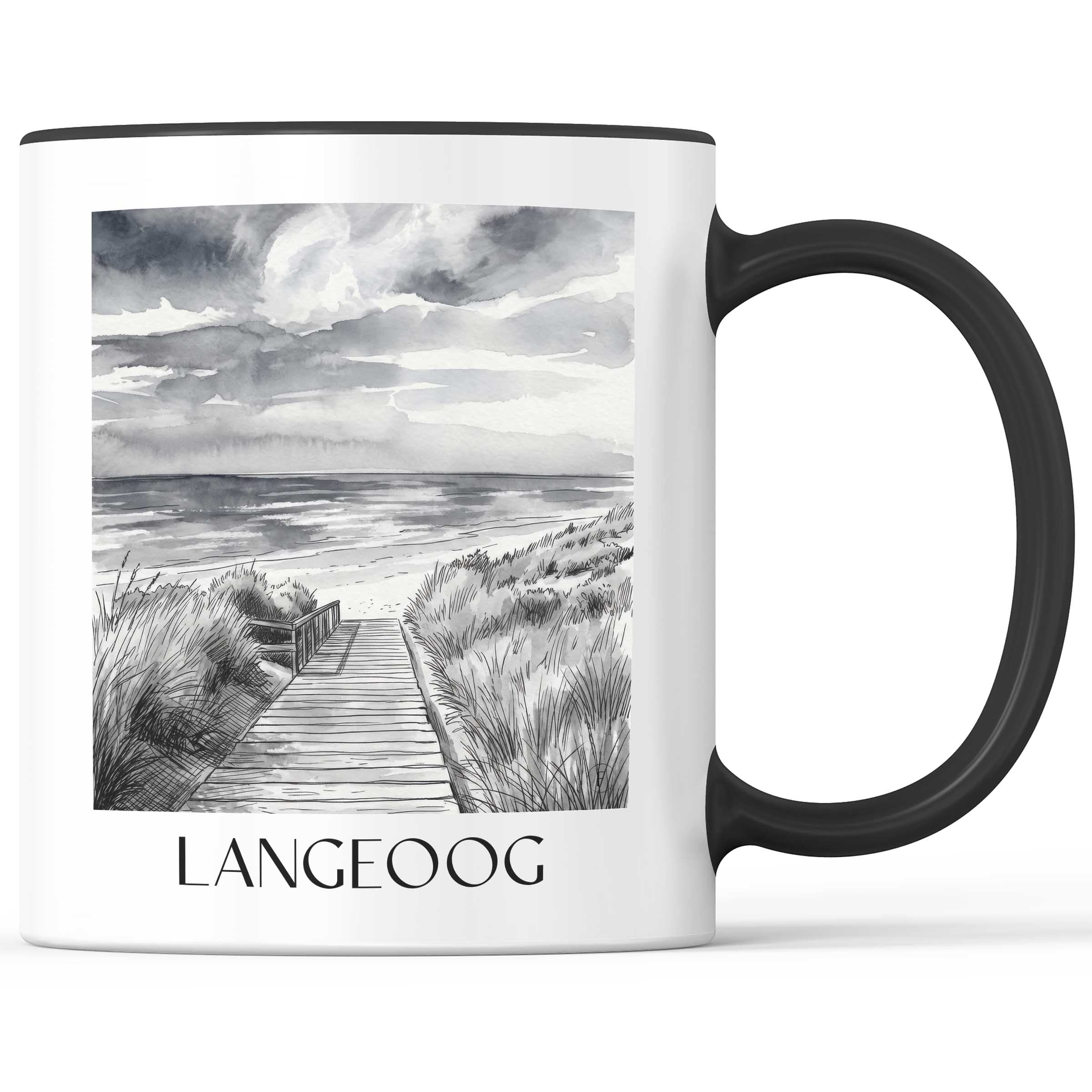 langeoog-deutschland-kaffeebecher-aquarell-schwarz-weiss
