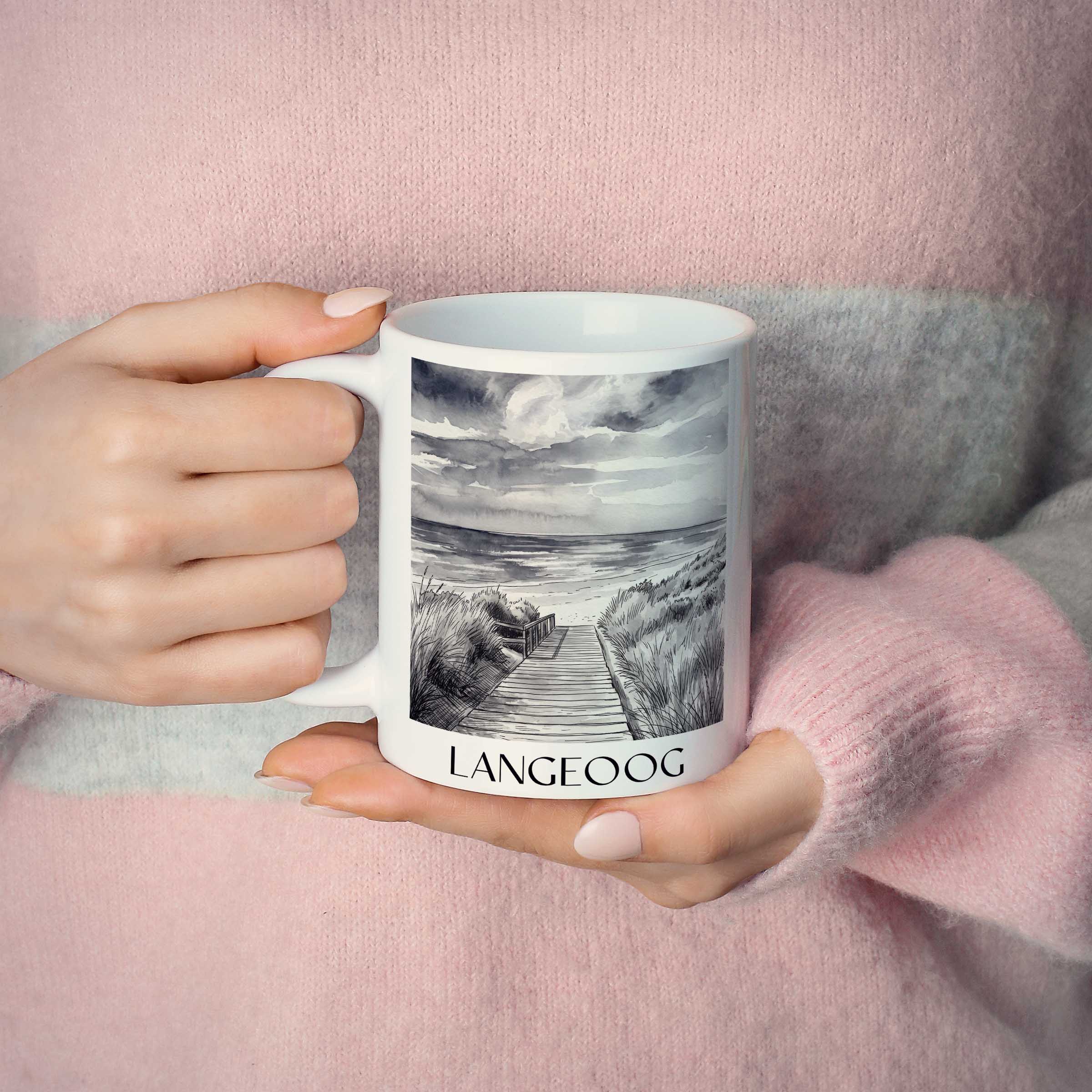 langeoog-deutschland-kaffeebecher-aquarell-schwarz-weiss
