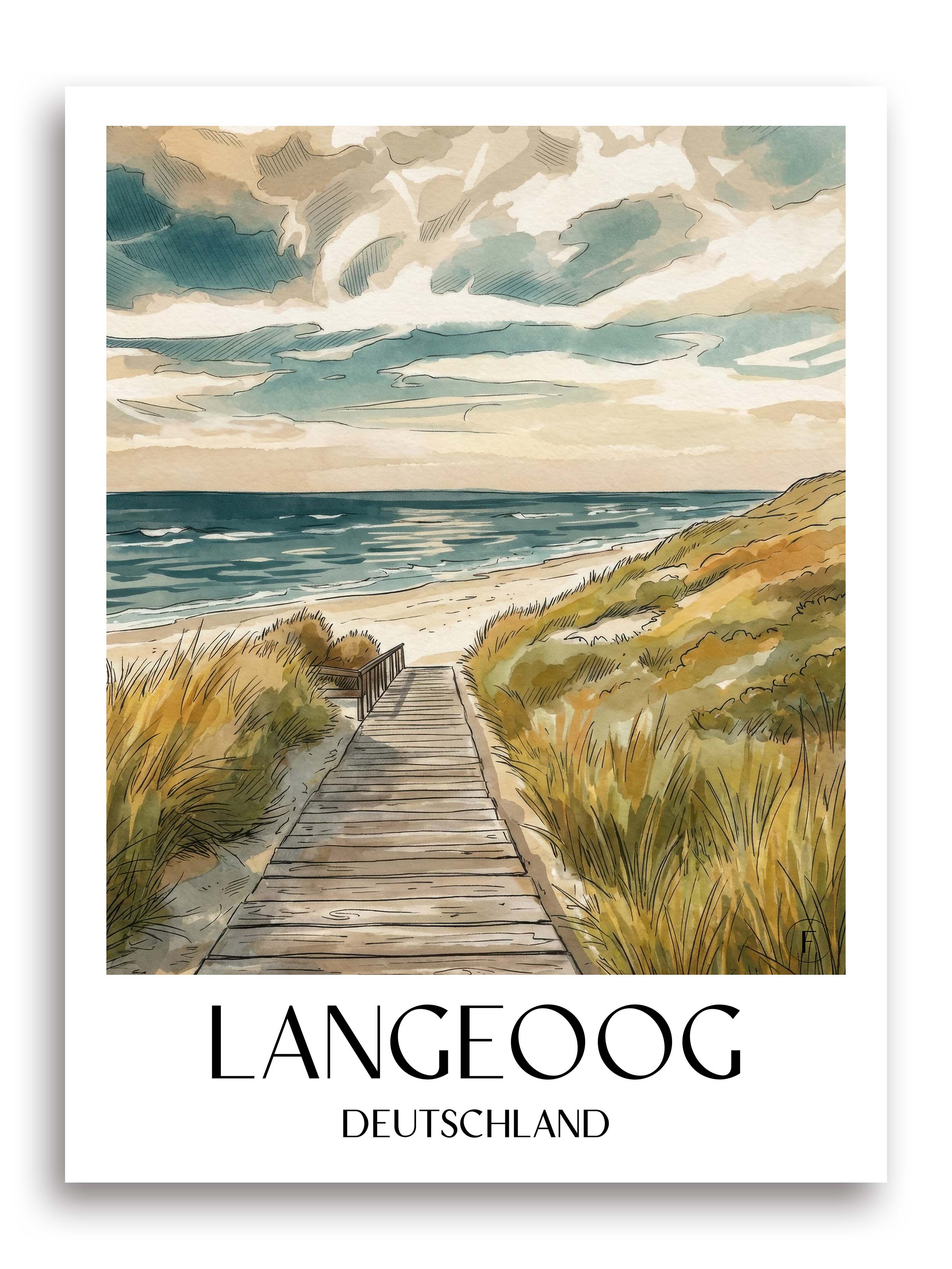langeoog-deutschland-poster-aquarell