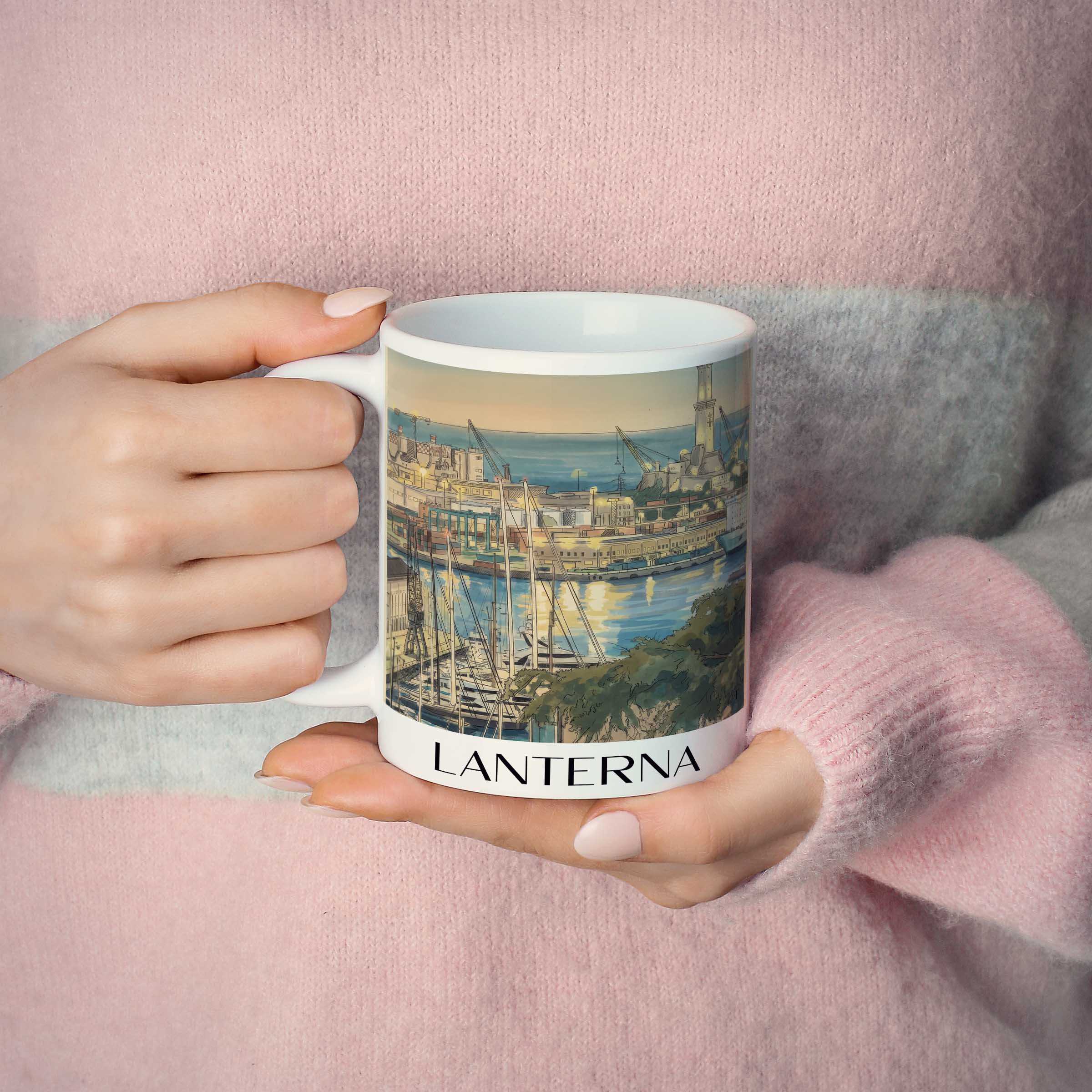 lanterna-genua-italien-kaffeebecher-aquarell