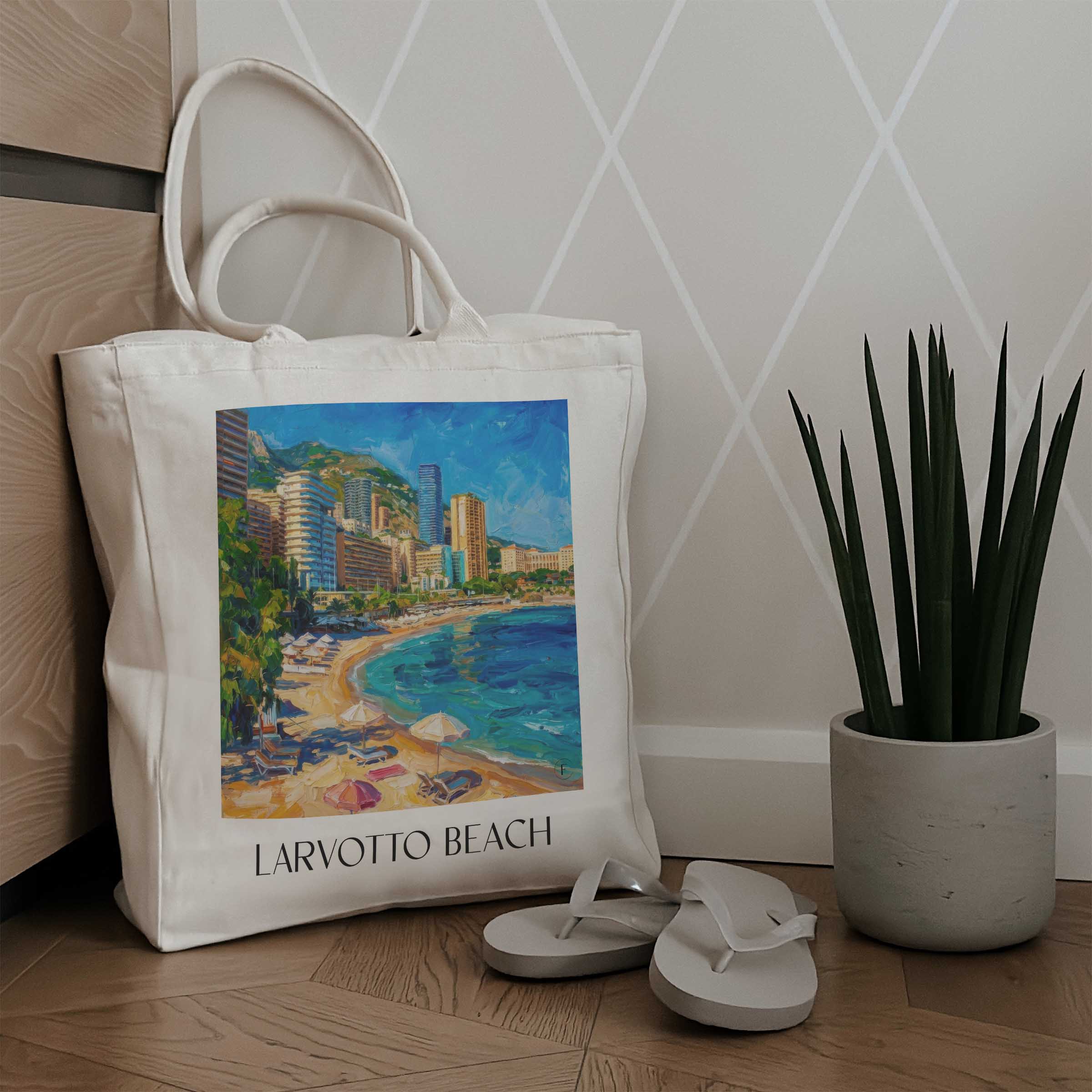 larvotto-beach-monaco-monaco-einkaufstasche-oil-painting-oelgemaelde