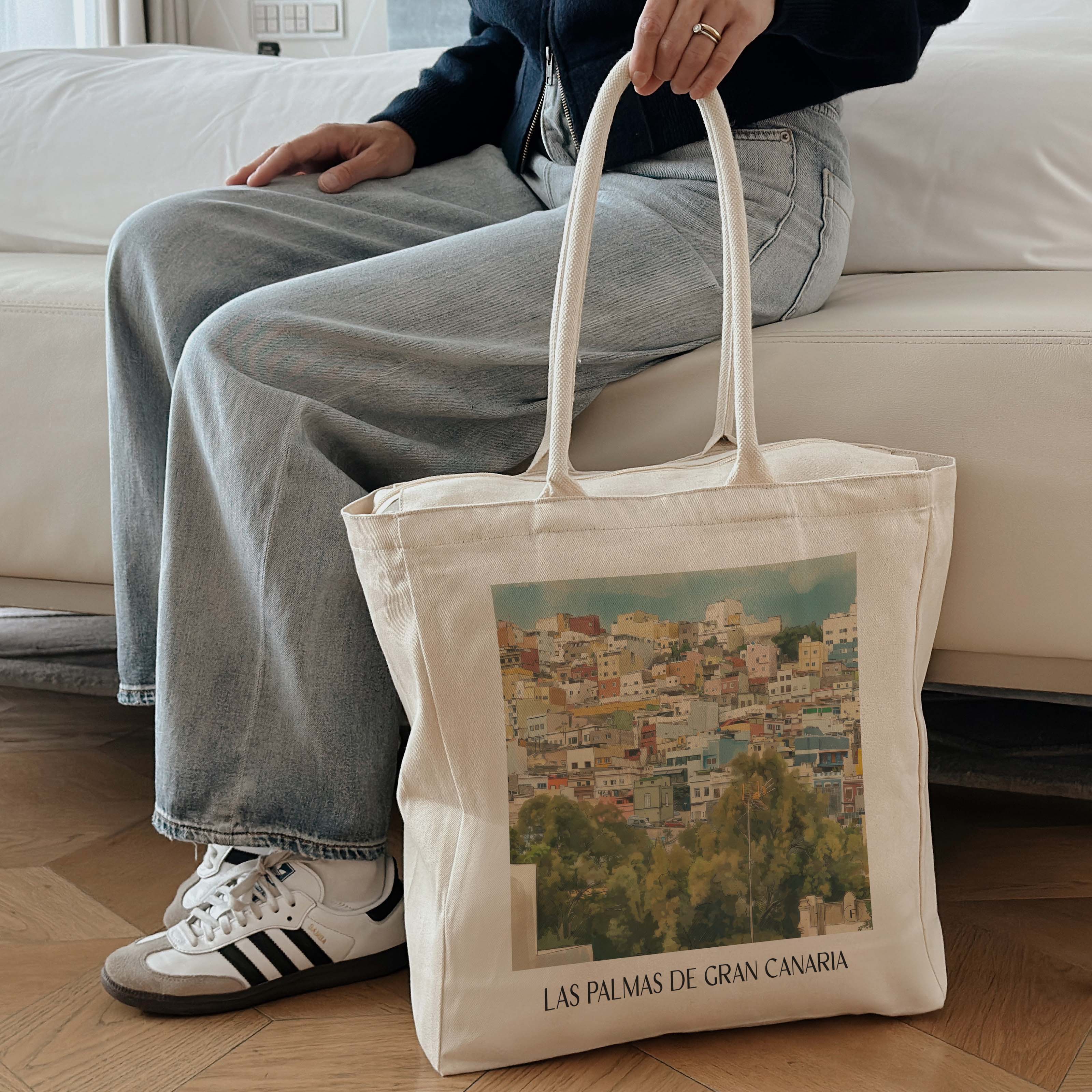 las-palmas-gran-canaria-spanien-einkaufstasche-aquarell