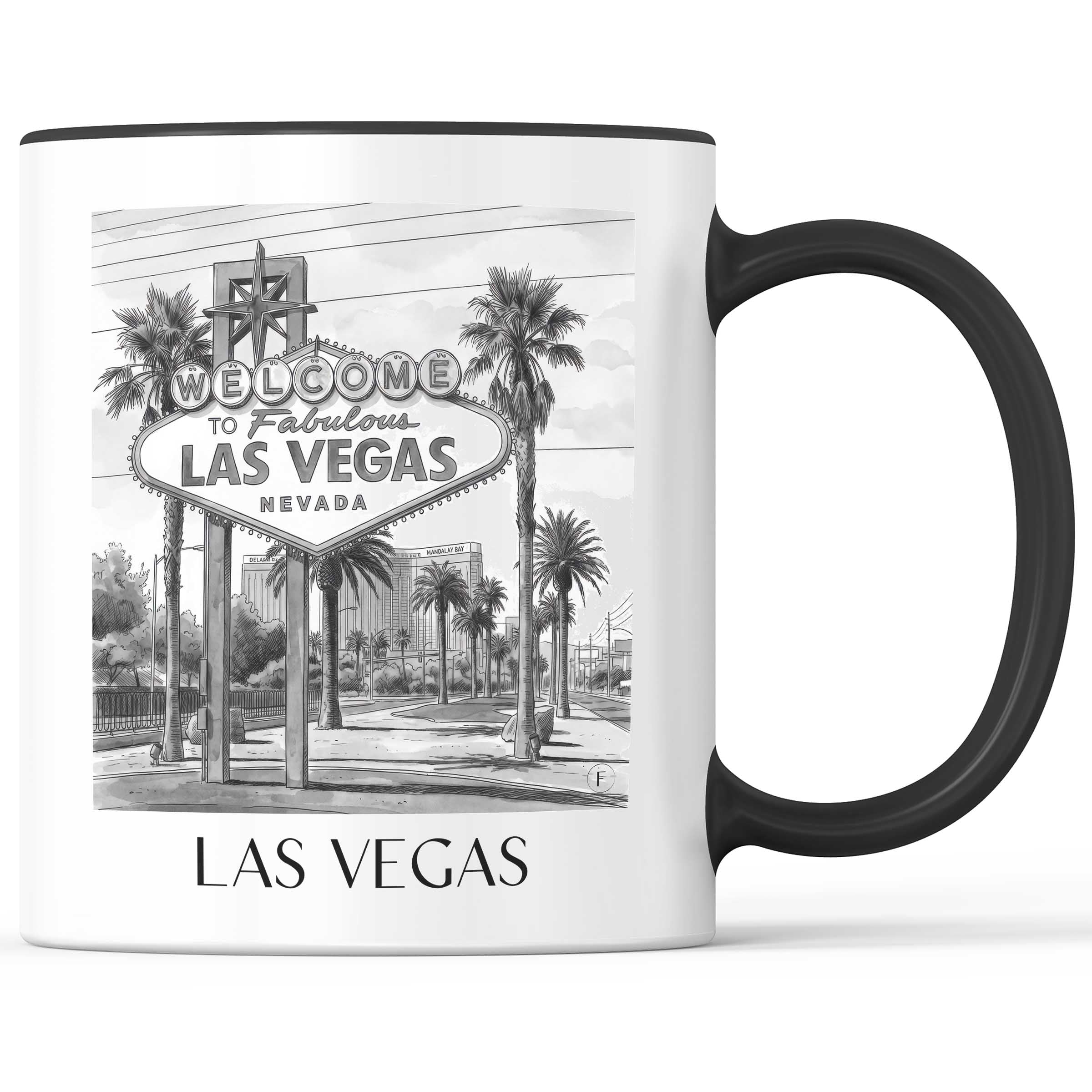 las-vegas-vereinigte-staaten-kaffeebecher-aquarell-schwarz-weiss