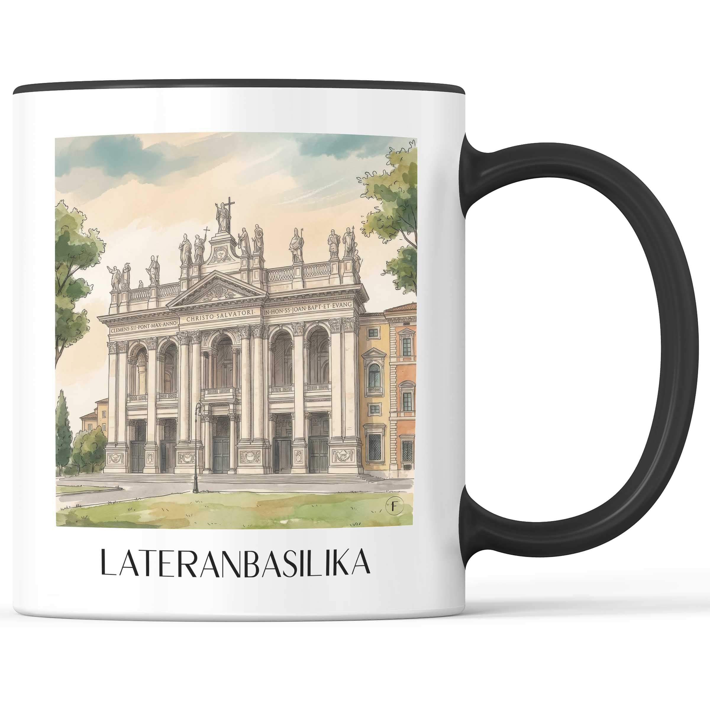 lateranbasilika--rom-italien-kaffeebecher-aquarell