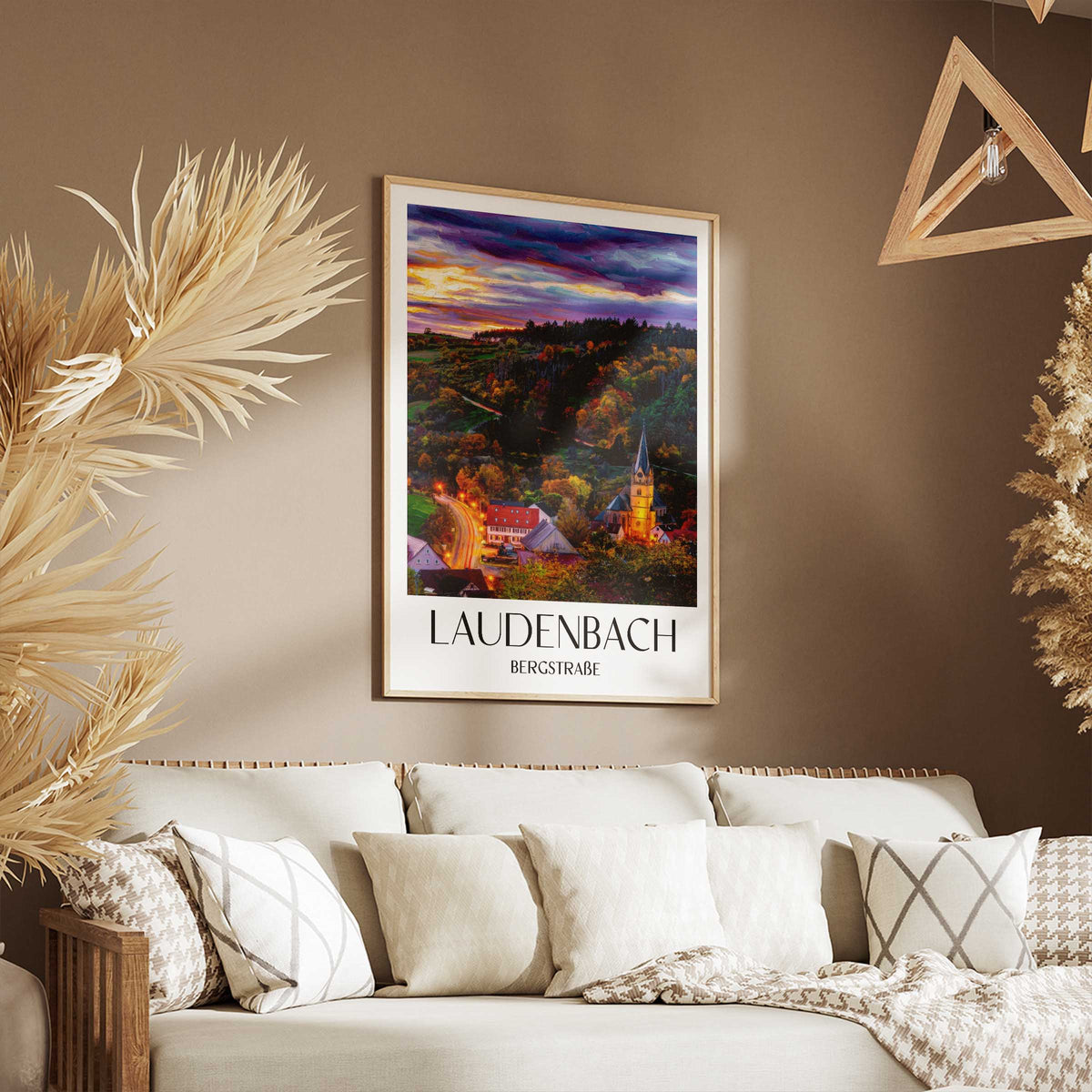 laudenbach-bergstraße-deutschland-poster-oil-painting-oelgemaelde