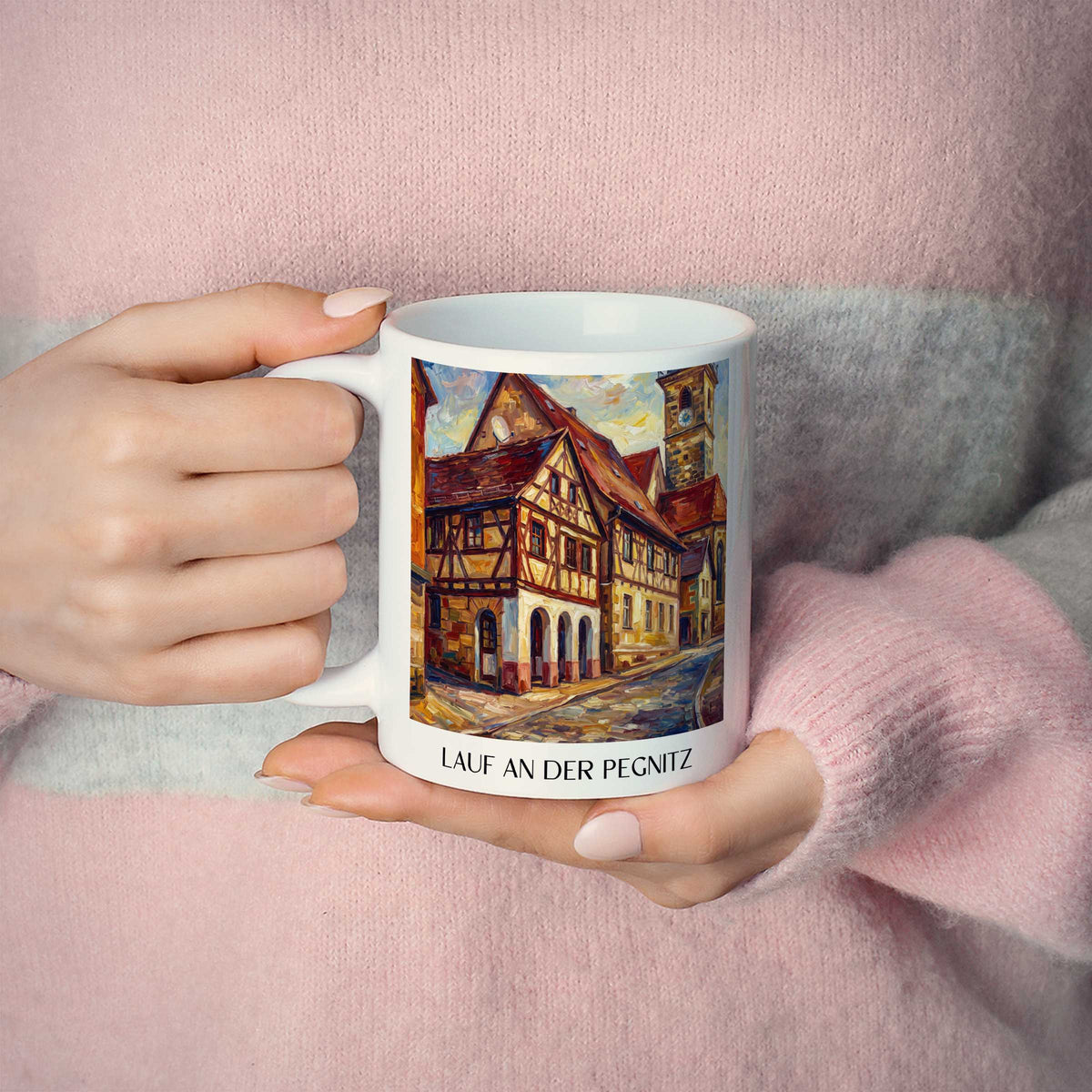 lauf-an-der-pegnitz-bayern-deutschland-kaffeebecher-oil-painting-oelgemaelde