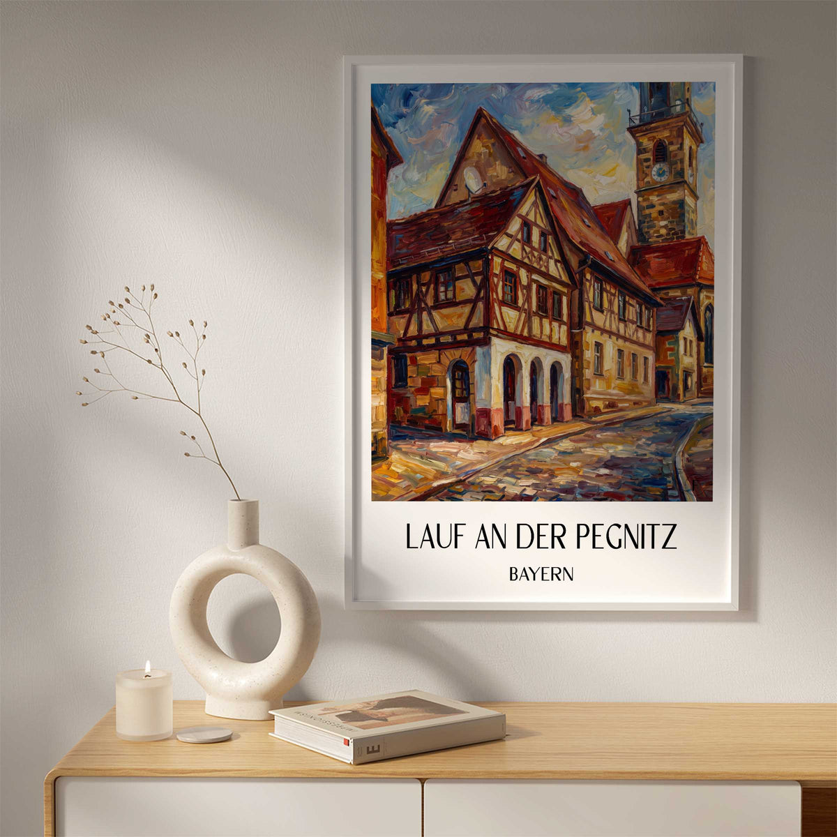 lauf-an-der-pegnitz-bayern-deutschland-poster-oil-painting-oelgemaelde