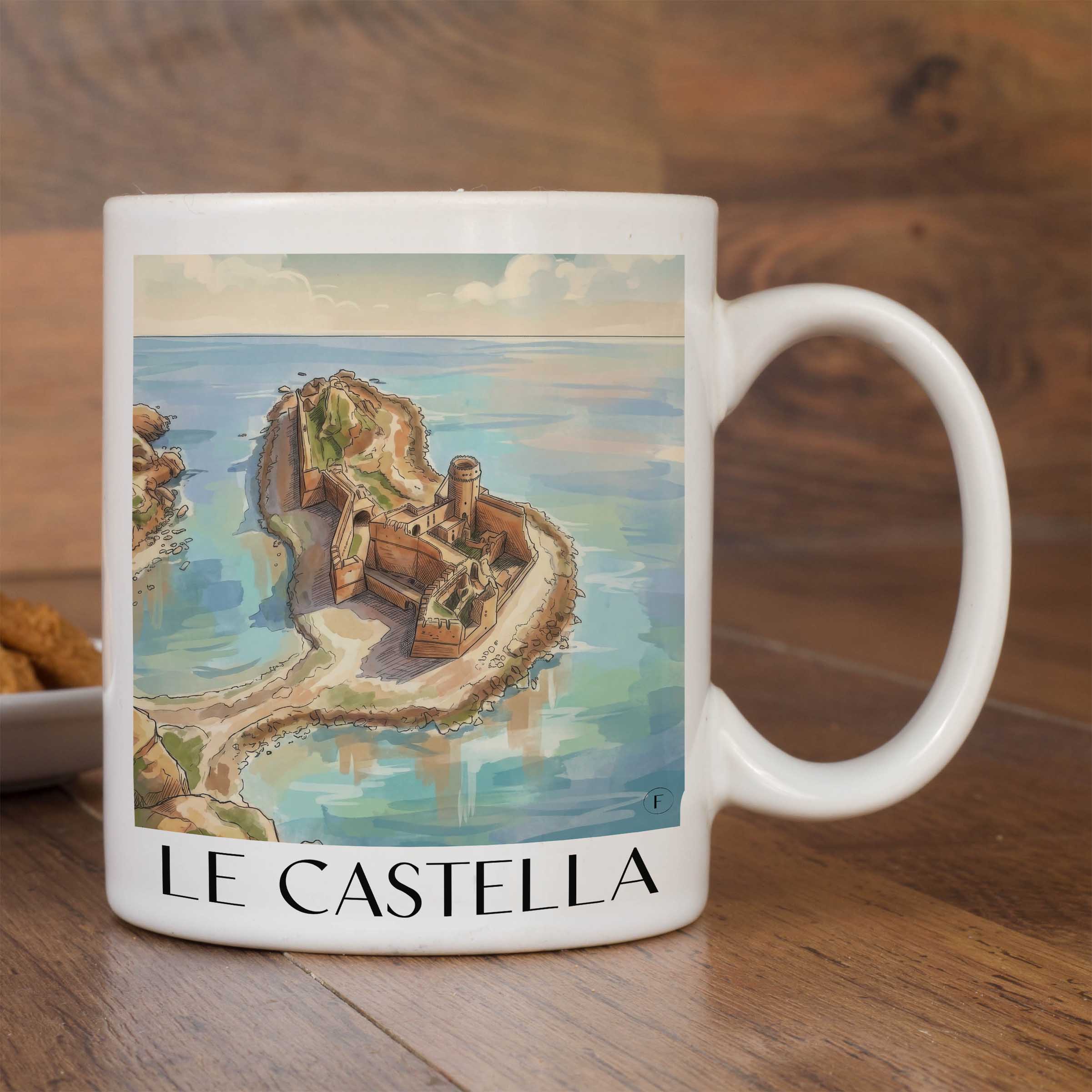 le-castella-kalabrien-italien-kaffeebecher-aquarell