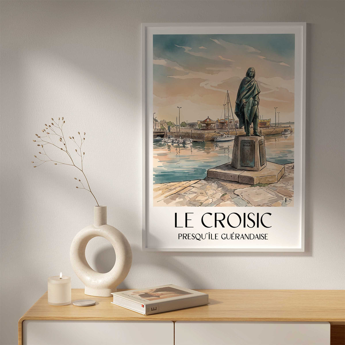 le-croisic-presqu'île-guérandaise-frankreich-poster-aquarell