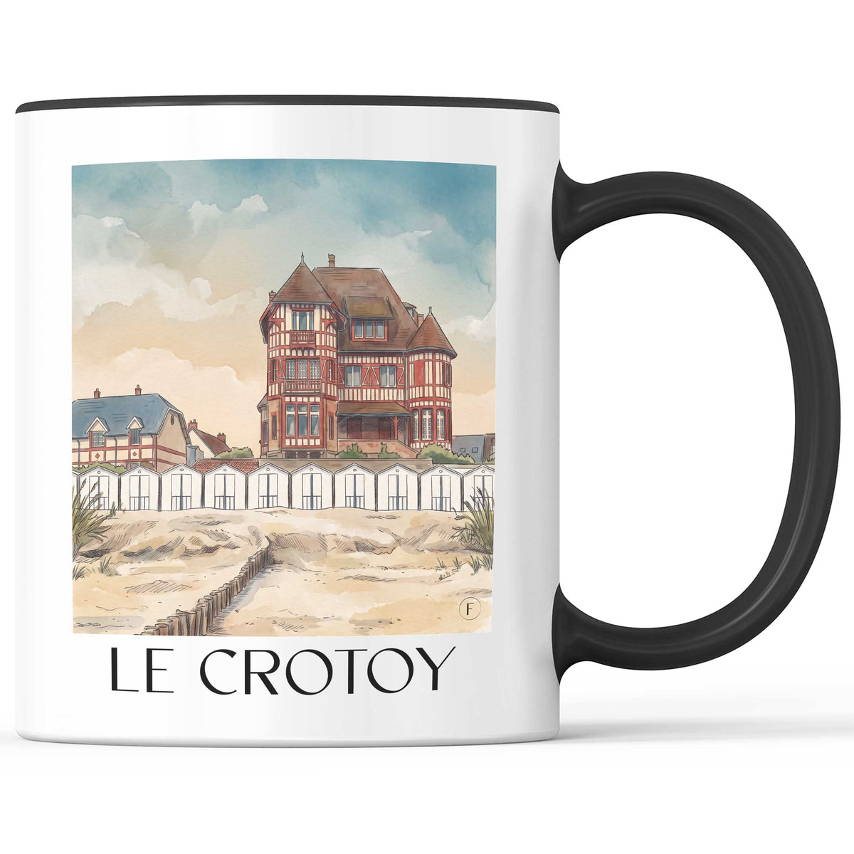 le-crotoy-baie-de-somme-frankreich-kaffeebecher-aquarell