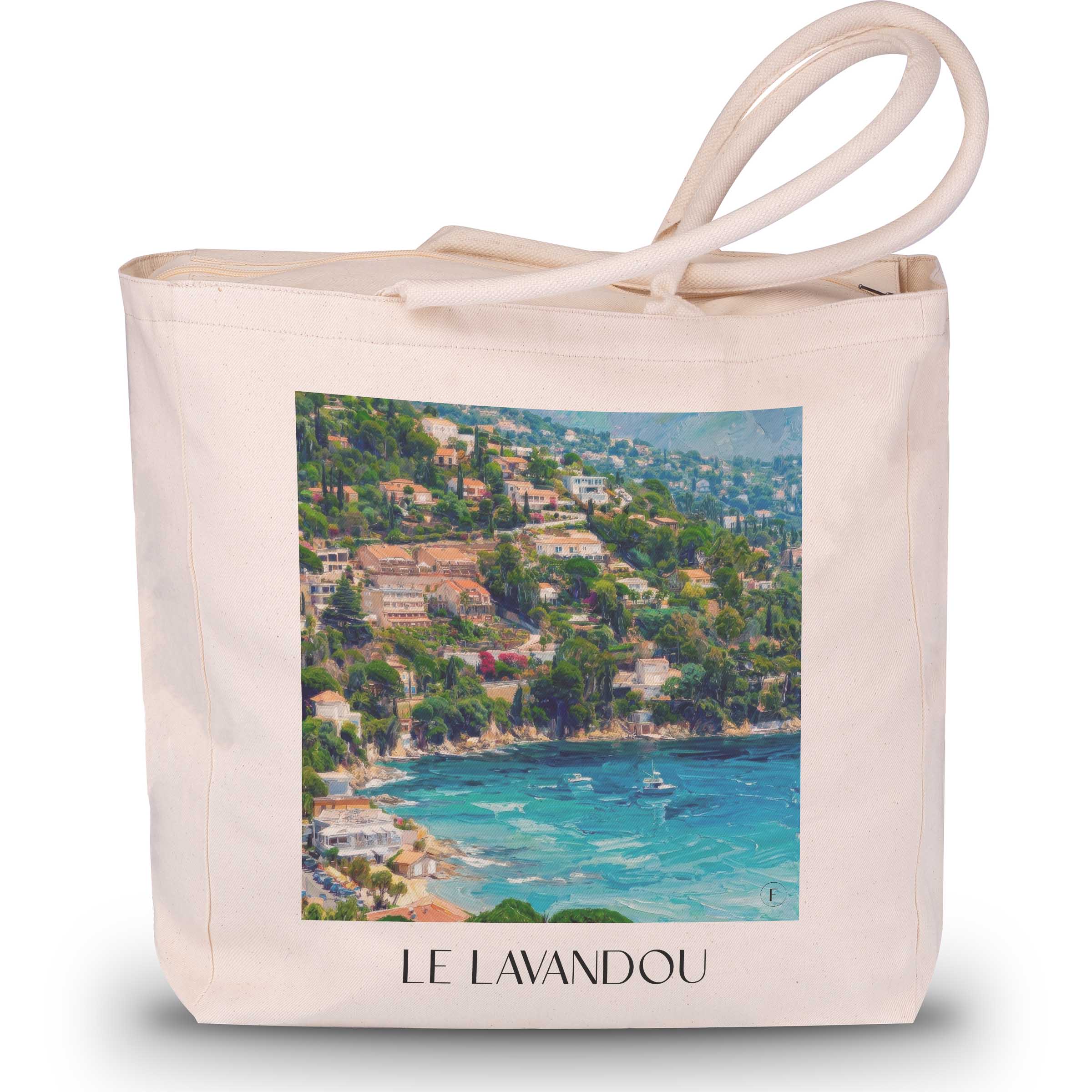 le-lavandou-côte-des-maures-frankreich-einkaufstasche-oil-painting-oelgemaelde