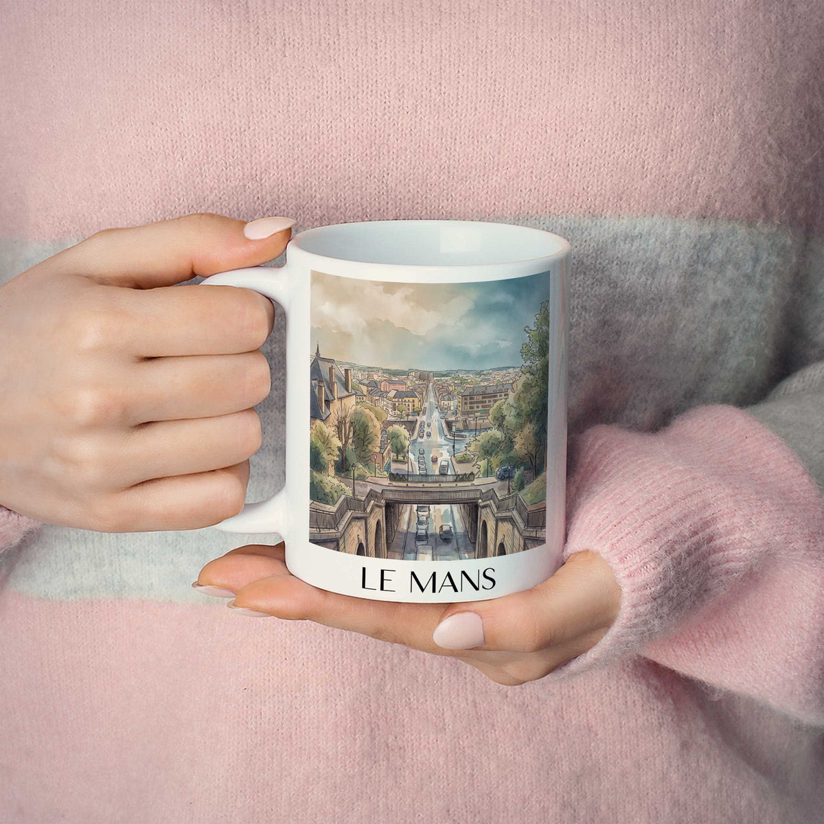 le-mans-sarthe-frankreich-kaffeebecher-aquarell
