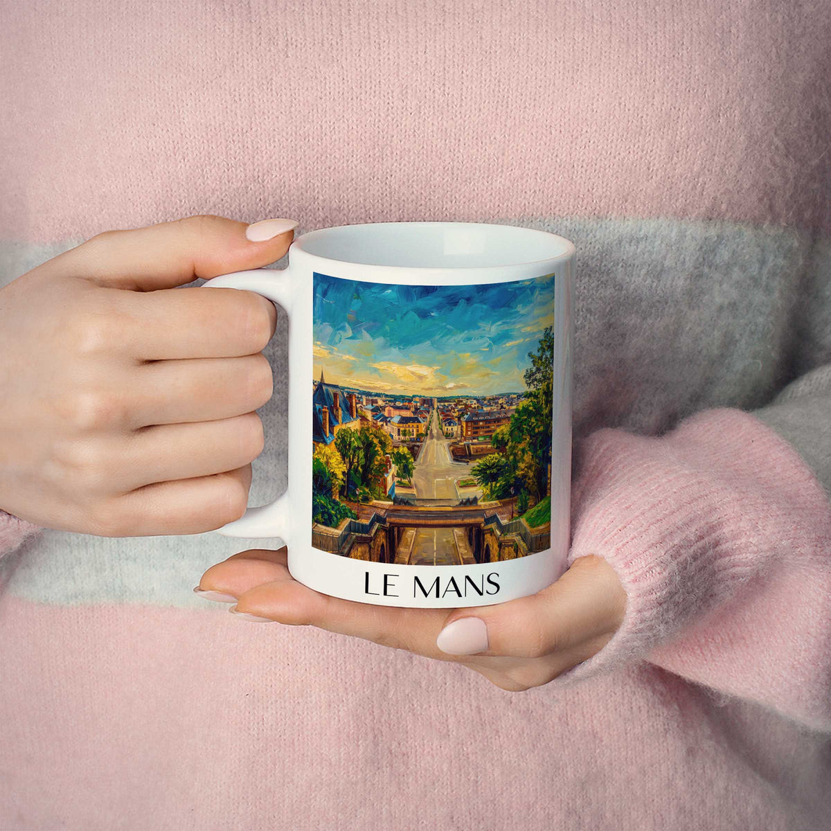 le-mans-sarthe-frankreich-kaffeebecher-oil-painting-oelgemaelde