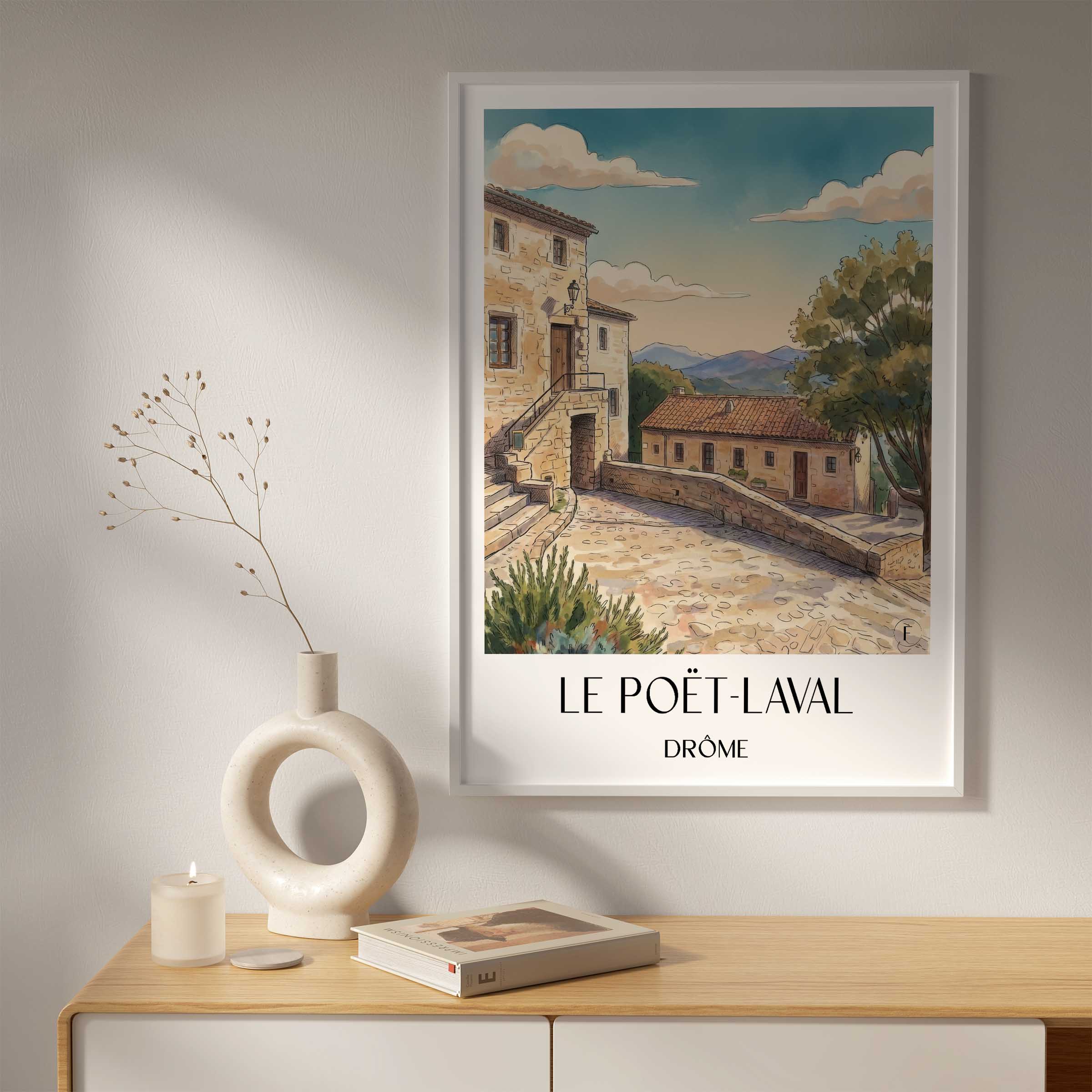 le-poët-laval-drôme-frankreich-poster-aquarell