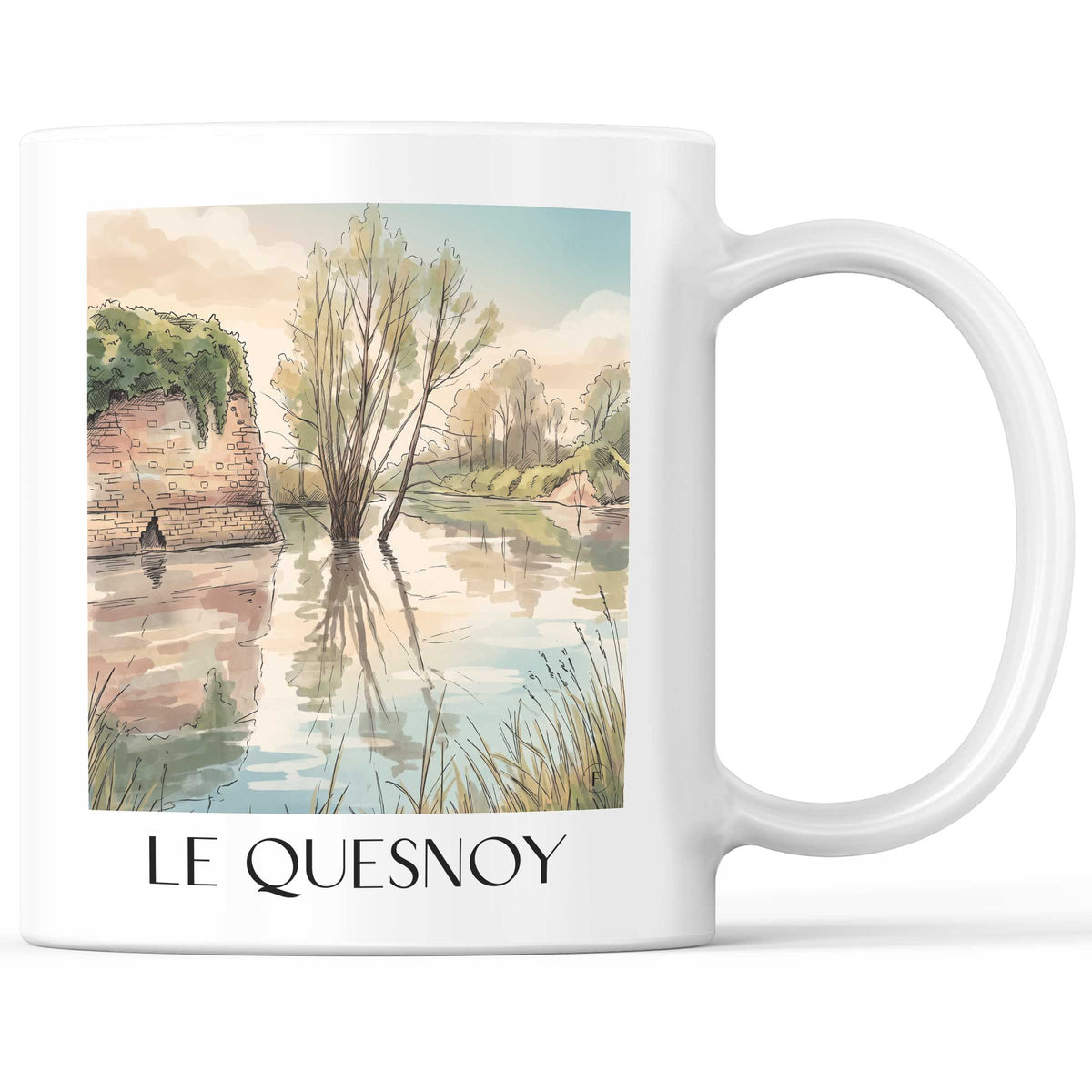 le-quesnoy-avesnois-frankreich-kaffeebecher-aquarell