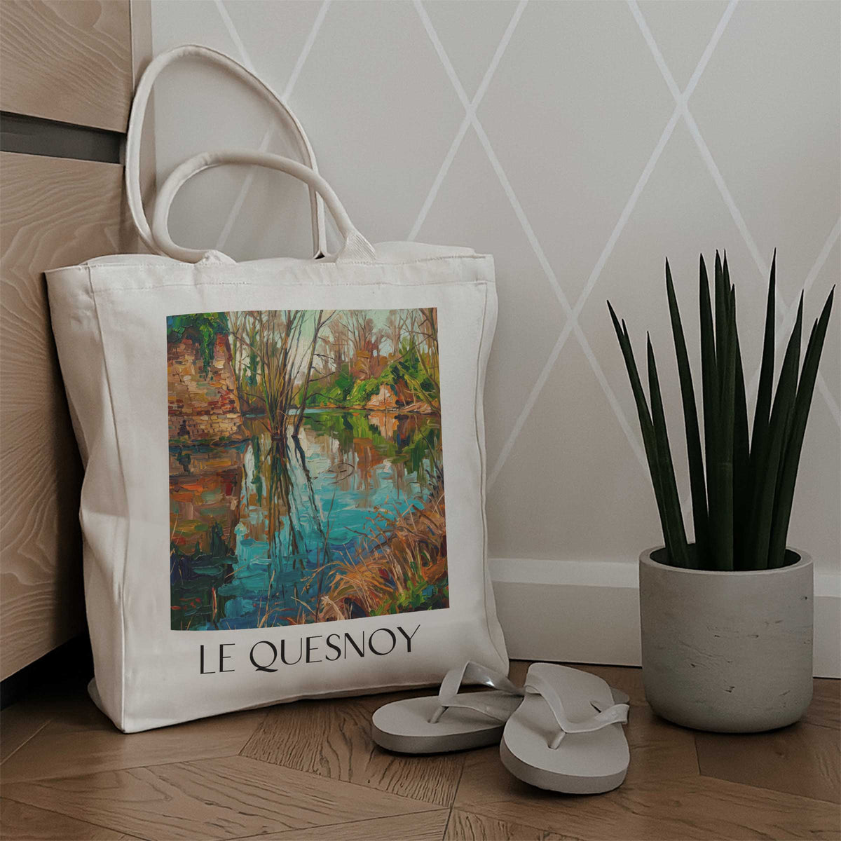 le-quesnoy-avesnois-frankreich-einkaufstasche-oil-painting-oelgemaelde