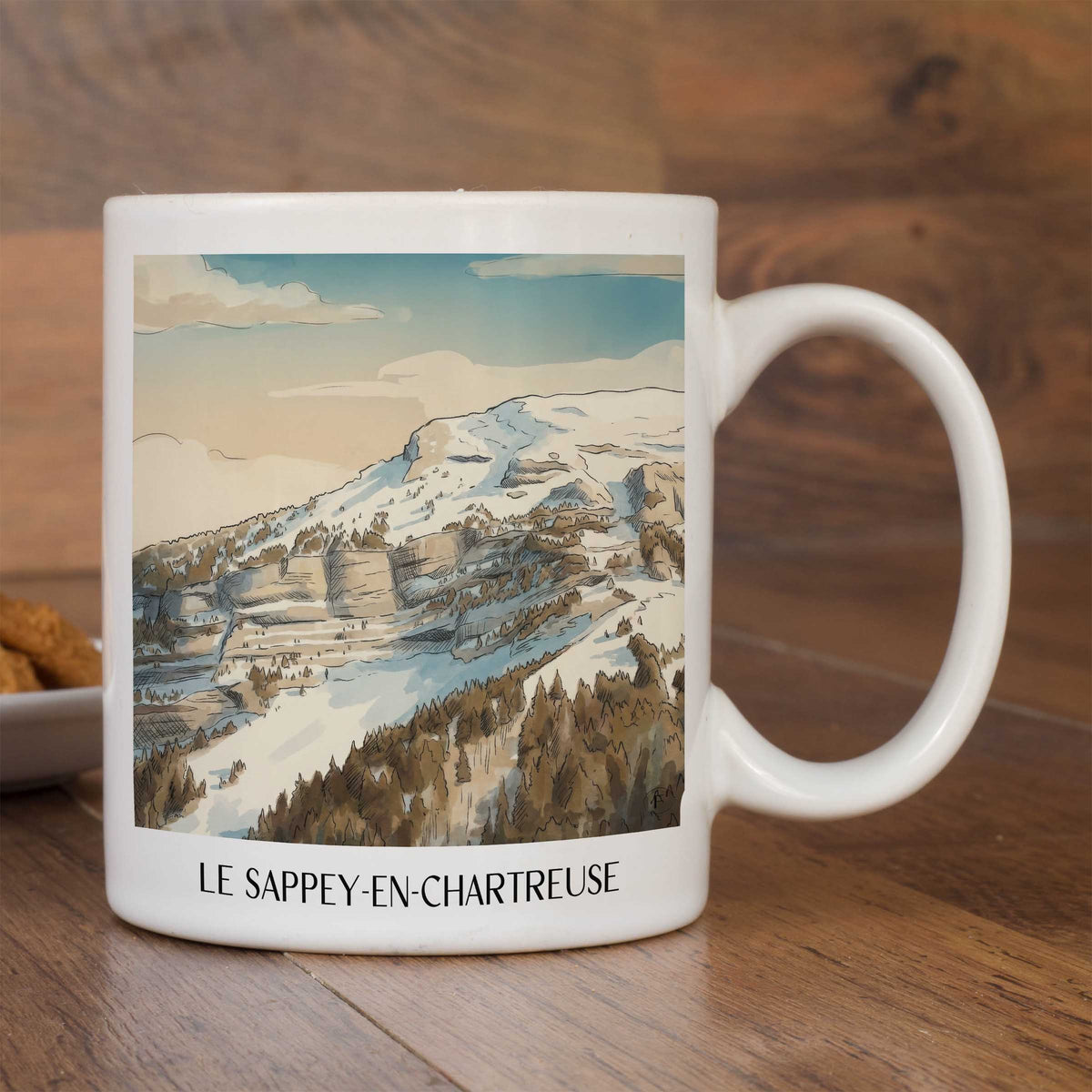 le-sappey-en-chartreuse-isère-frankreich-kaffeebecher-aquarell