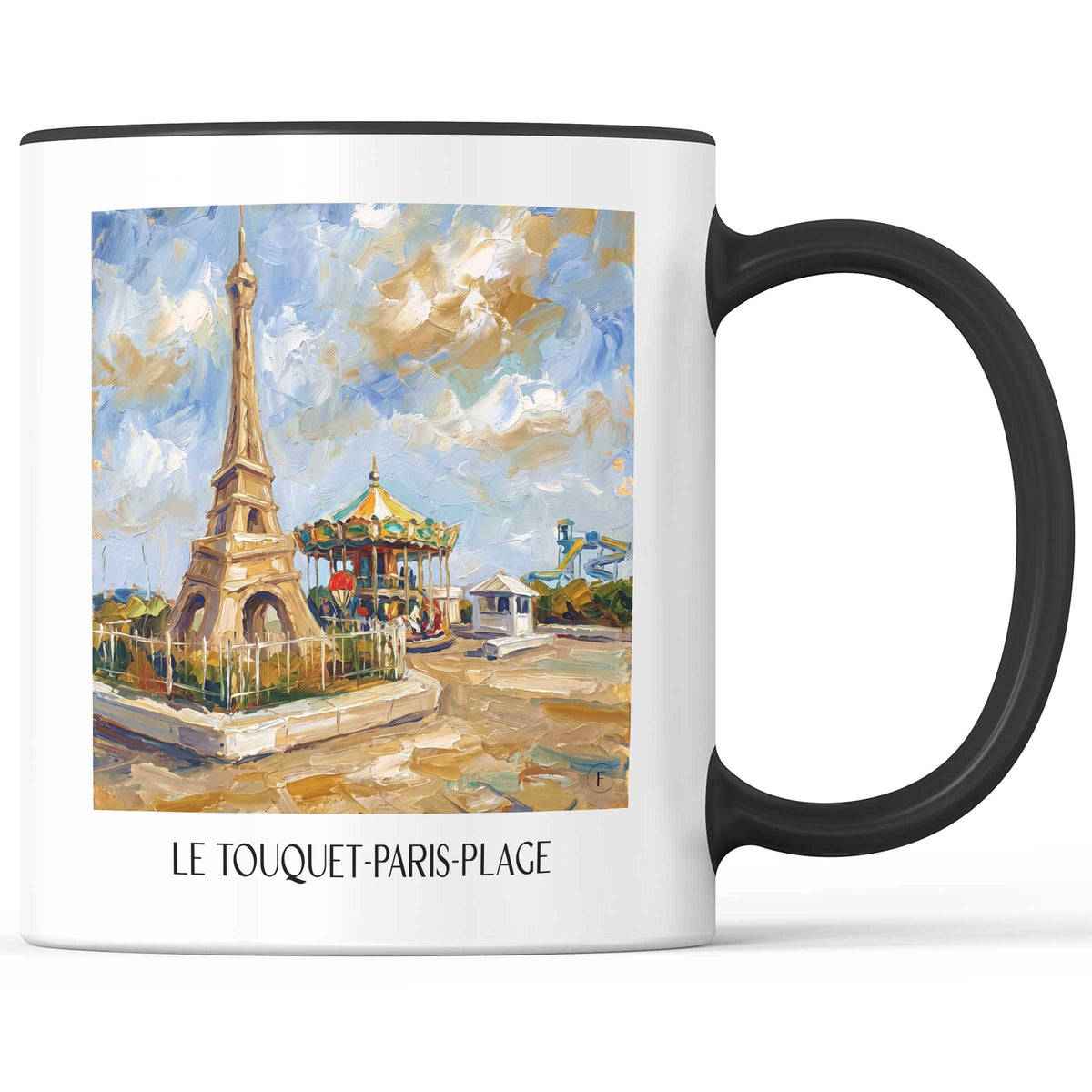 le-touquet-paris-plage-côte-d'opale-frankreich-kaffeebecher-oil-painting-oelgemaelde