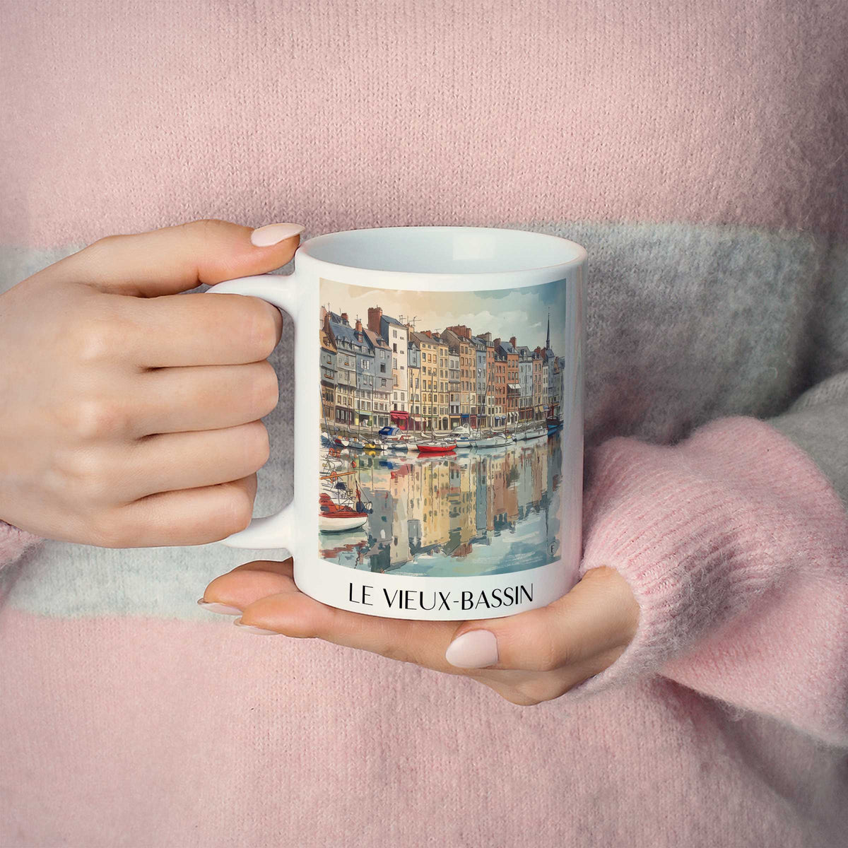 le-vieux-bassin-honfleur-frankreich-kaffeebecher-aquarell