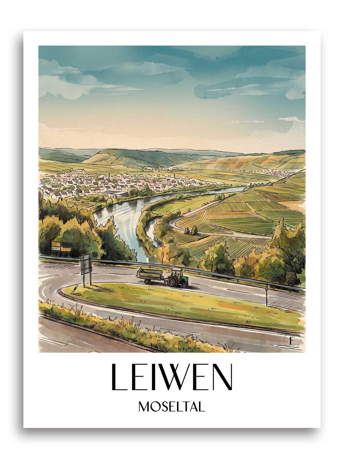leiwen-moseltal-deutschland-poster-aquarell