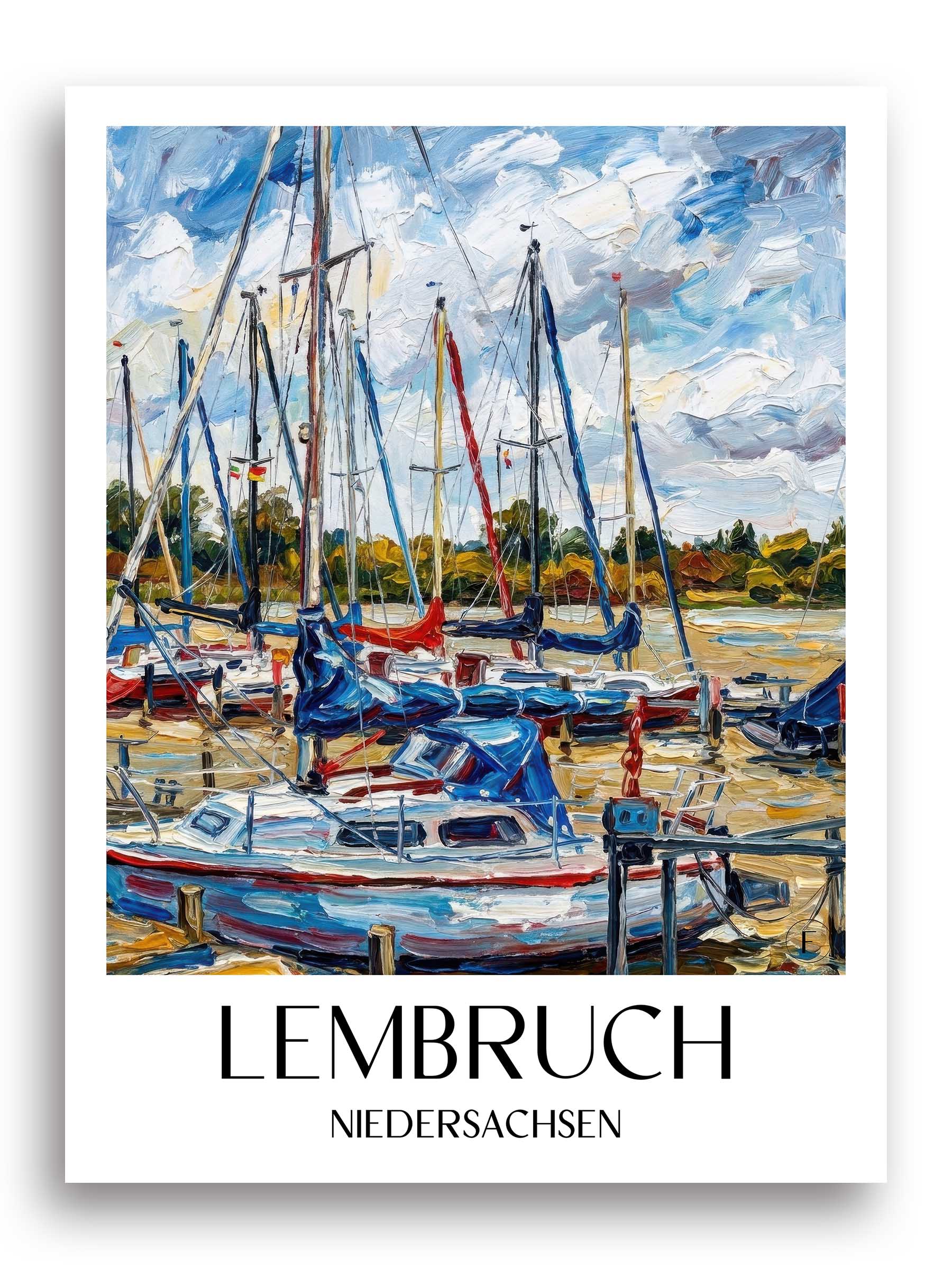 lembruch-niedersachsen-deutschland-poster-oil-painting-oelgemaelde