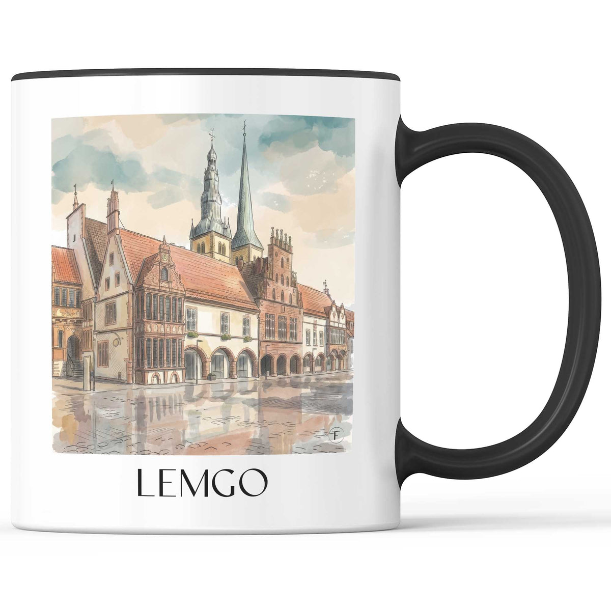 lemgo-ostwestfalen-deutschland-kaffeebecher-aquarell