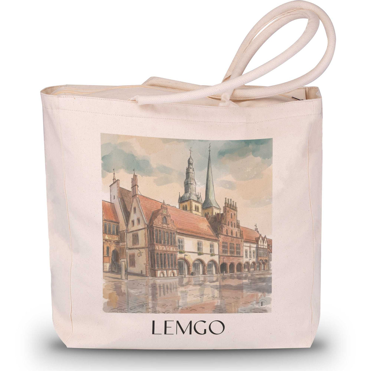 lemgo-ostwestfalen-deutschland-einkaufstasche-aquarell