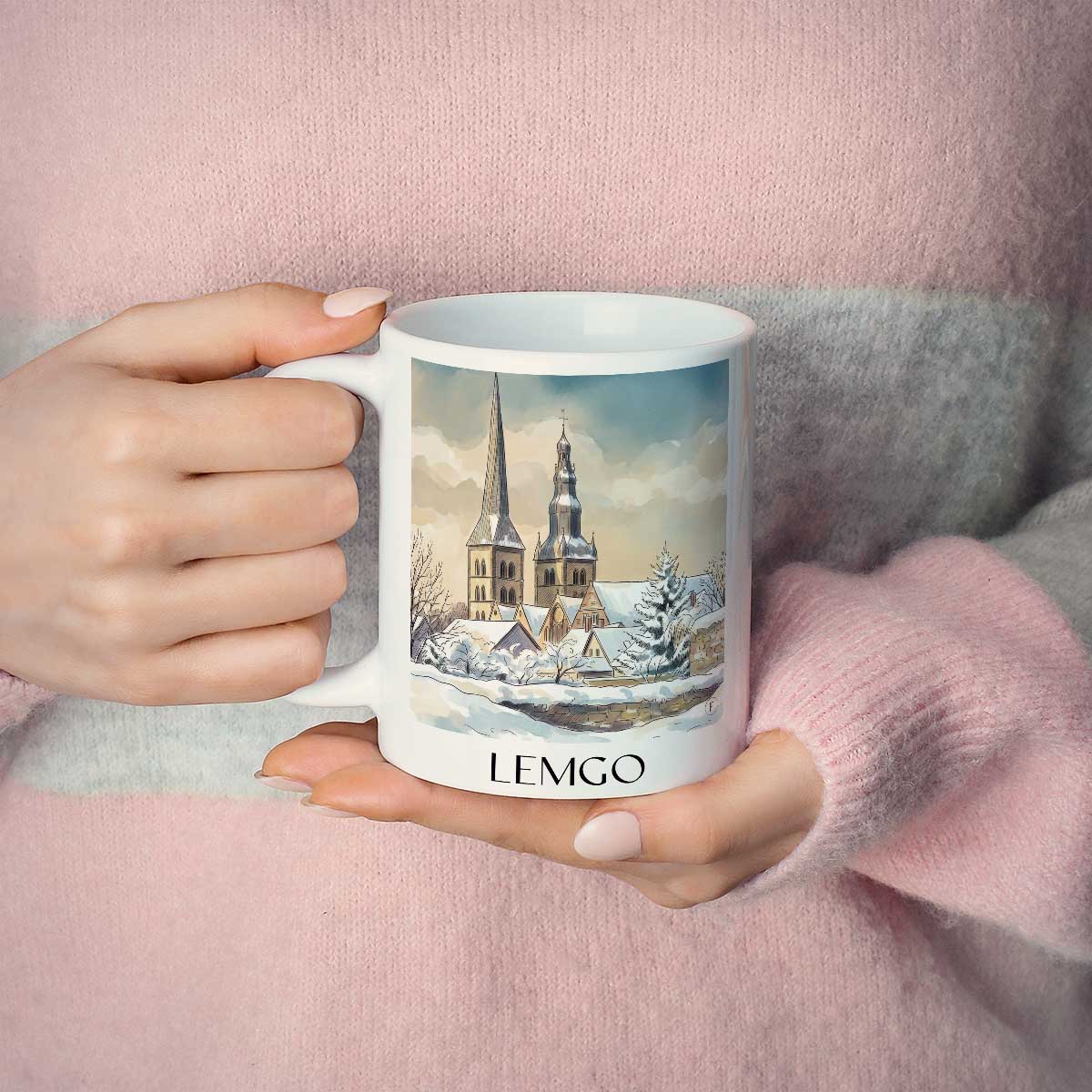lemgo-(im-winter)-ostwestfalen-deutschland-kaffeebecher-aquarell
