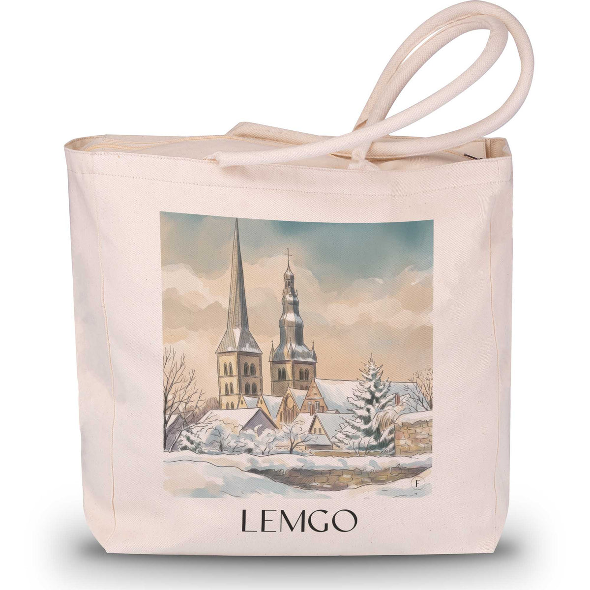 lemgo-(im-winter)-ostwestfalen-deutschland-einkaufstasche-aquarell