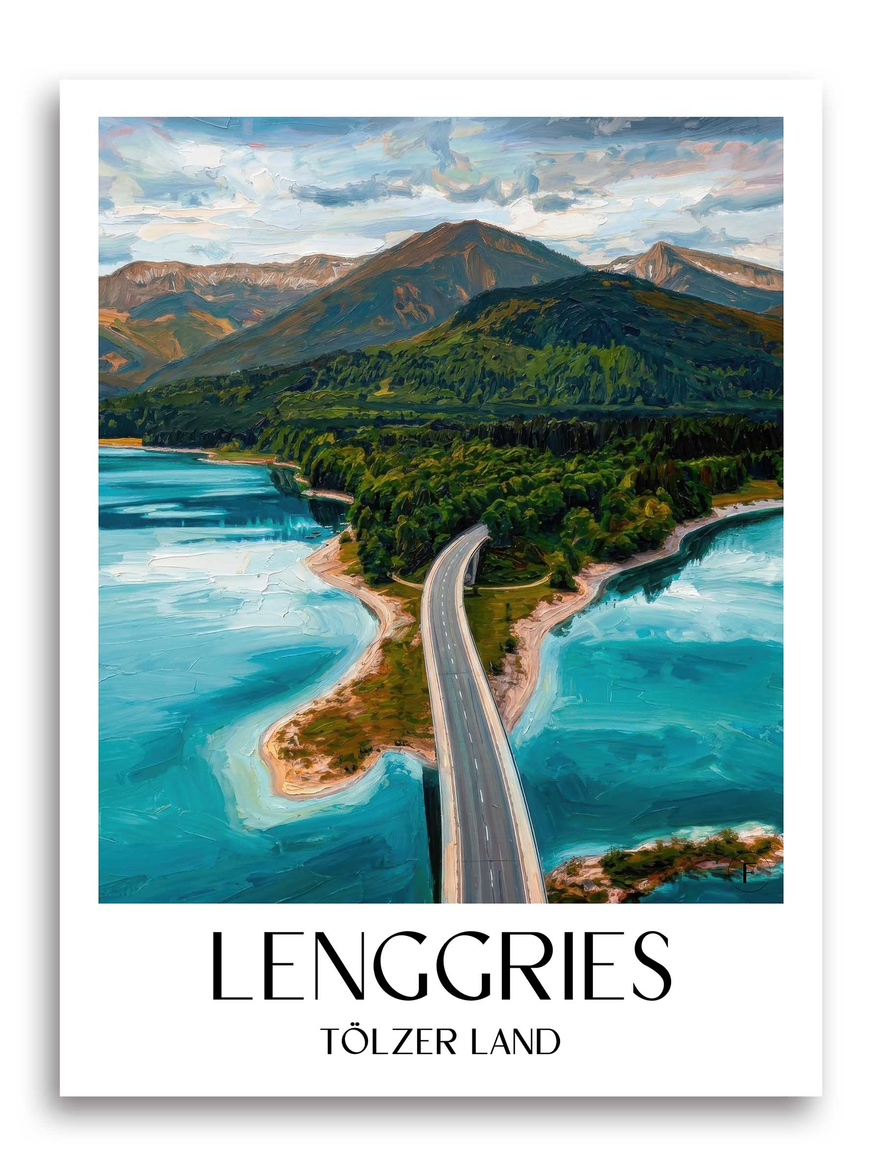 lenggries-tölzer-land-deutschland-poster-oil-painting-oelgemaelde
