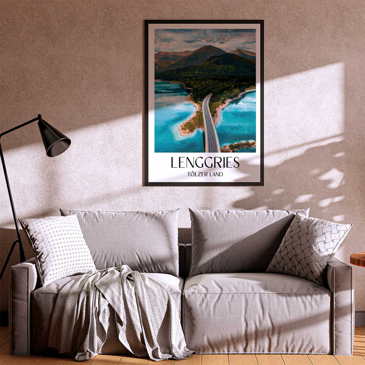 lenggries-tölzer-land-deutschland-poster-oil-painting-oelgemaelde