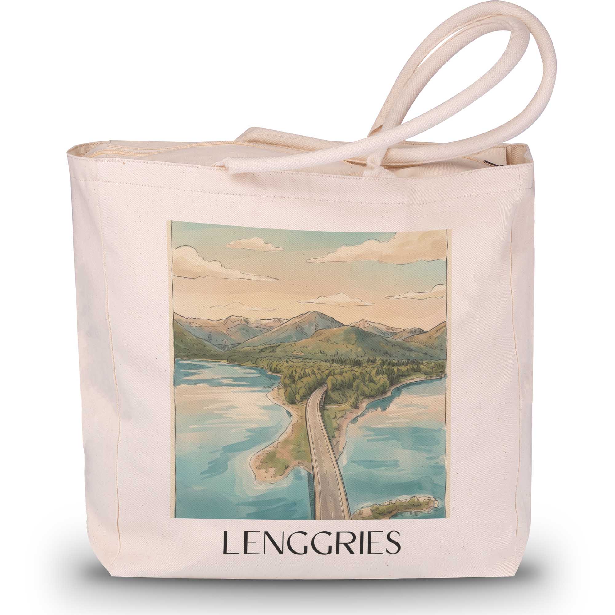 lenggries-tölzer-land-deutschland-einkaufstasche-aquarell