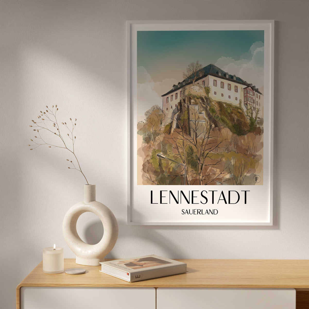 lennestadt-sauerland-deutschland-poster-aquarell