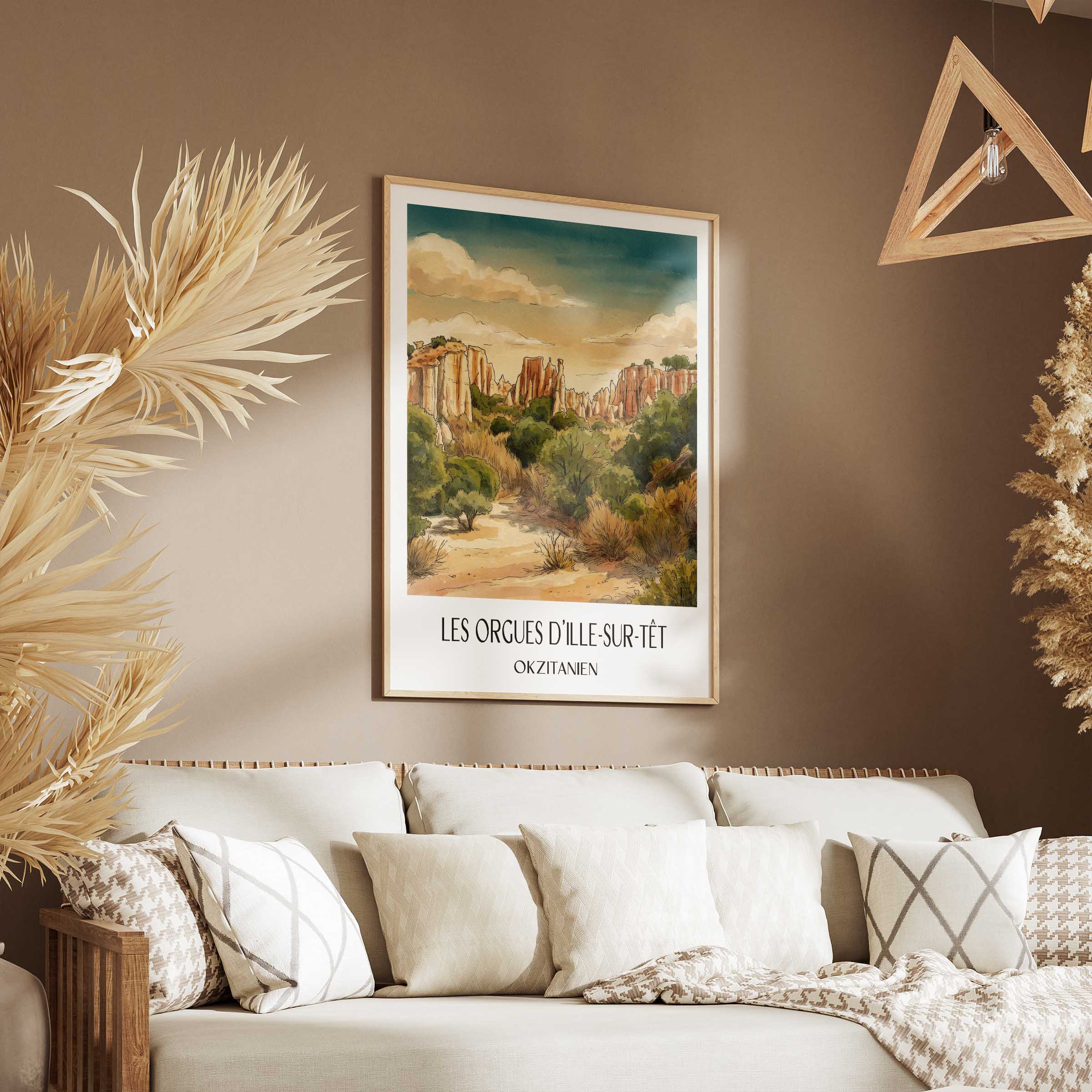 les-orgues-d'ille-sur-têt-okzitanien-frankreich-poster-aquarell