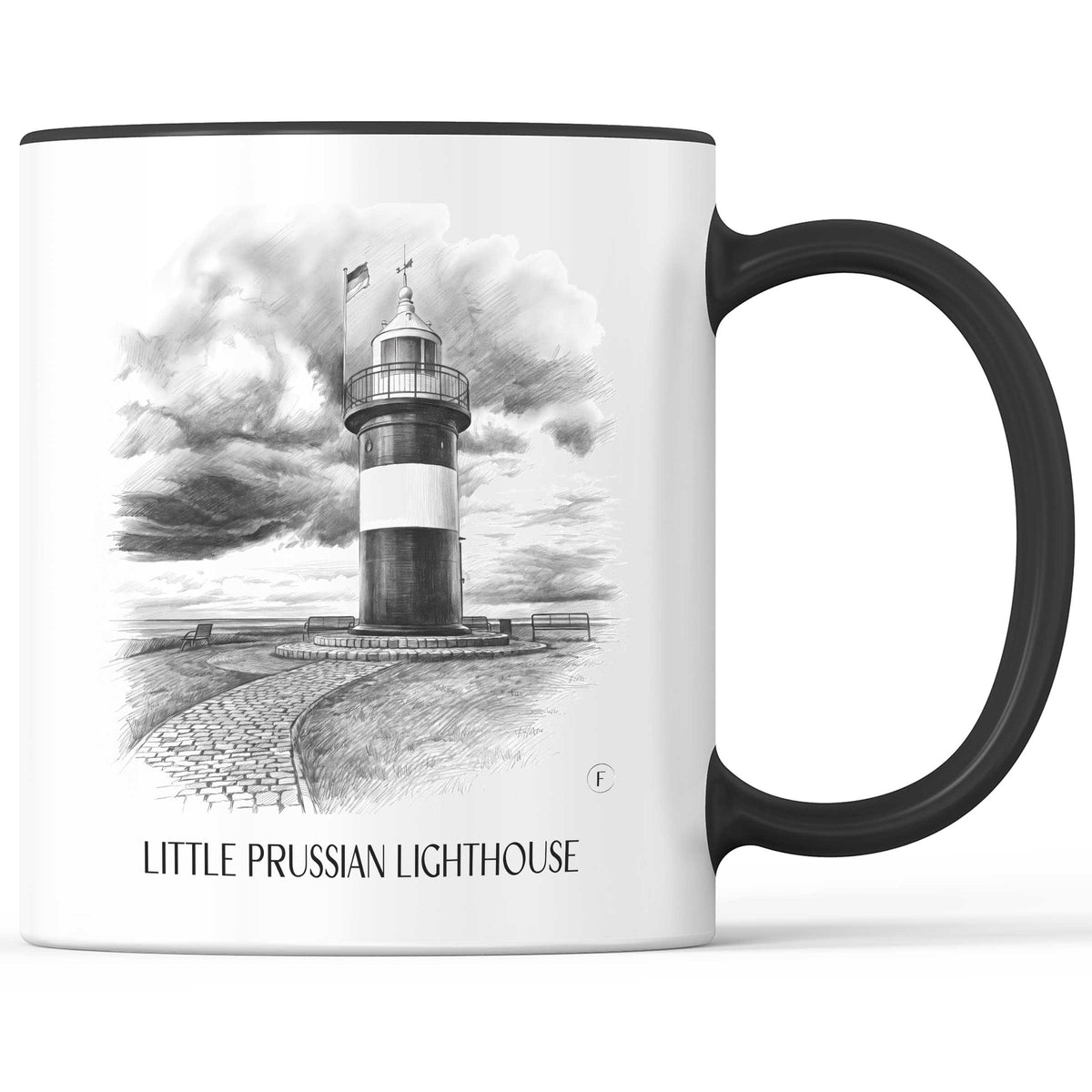 Leuchtturm Kleiner Preuße Kaffeebecher - Bremen - Deutschland Becher - Kaffeetasse im Zeichnung Stil