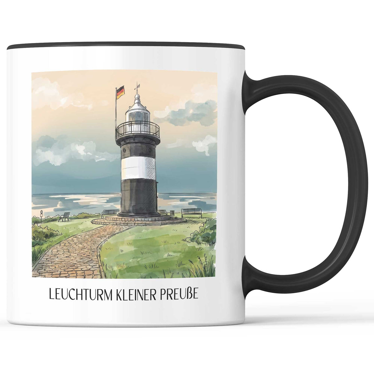 leuchturm-kleiner-preuße-bremen-deutschland-kaffeebecher-aquarell