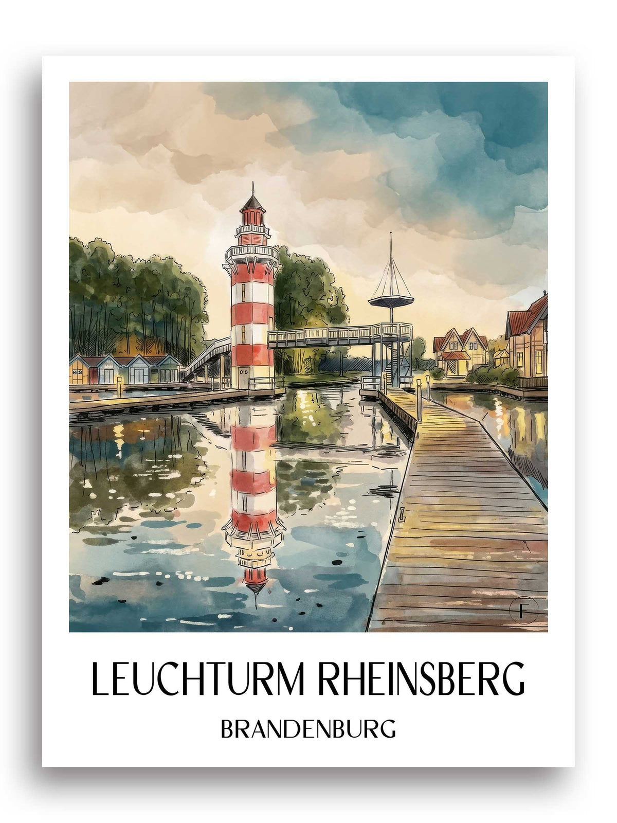 leuchturm-rheinsberg-brandenburg-deutschland-poster-aquarell