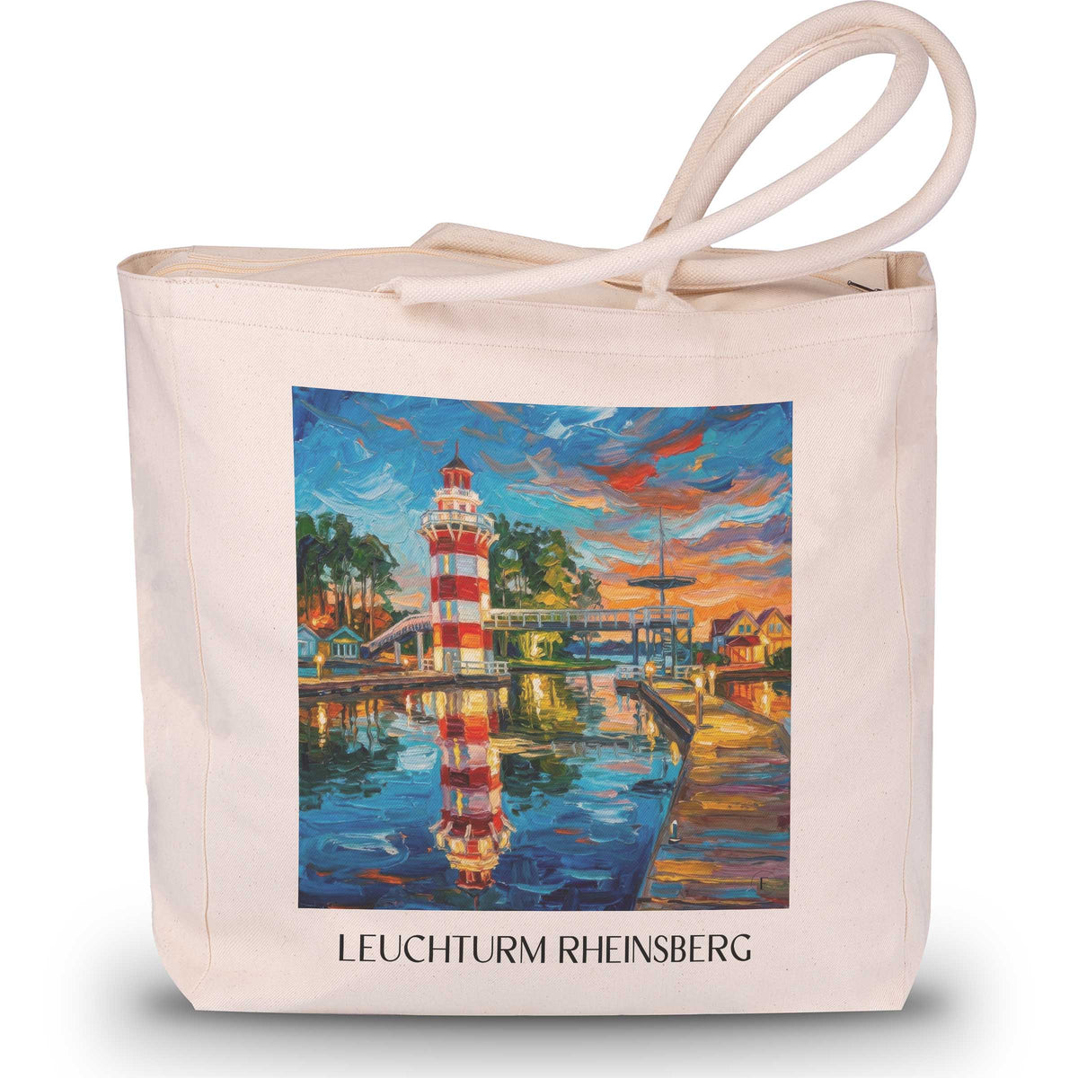 leuchturm-rheinsberg-brandenburg-deutschland-einkaufstasche-oil-painting-oelgemaelde