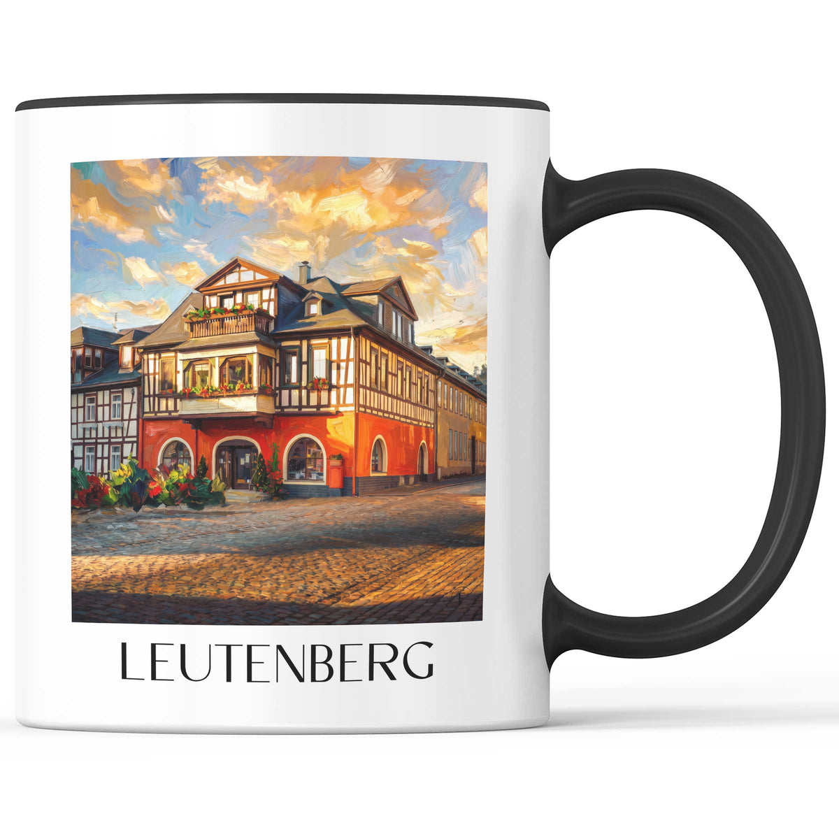 leutenberg-thüringen-deutschland-kaffeebecher-oil-painting-oelgemaelde