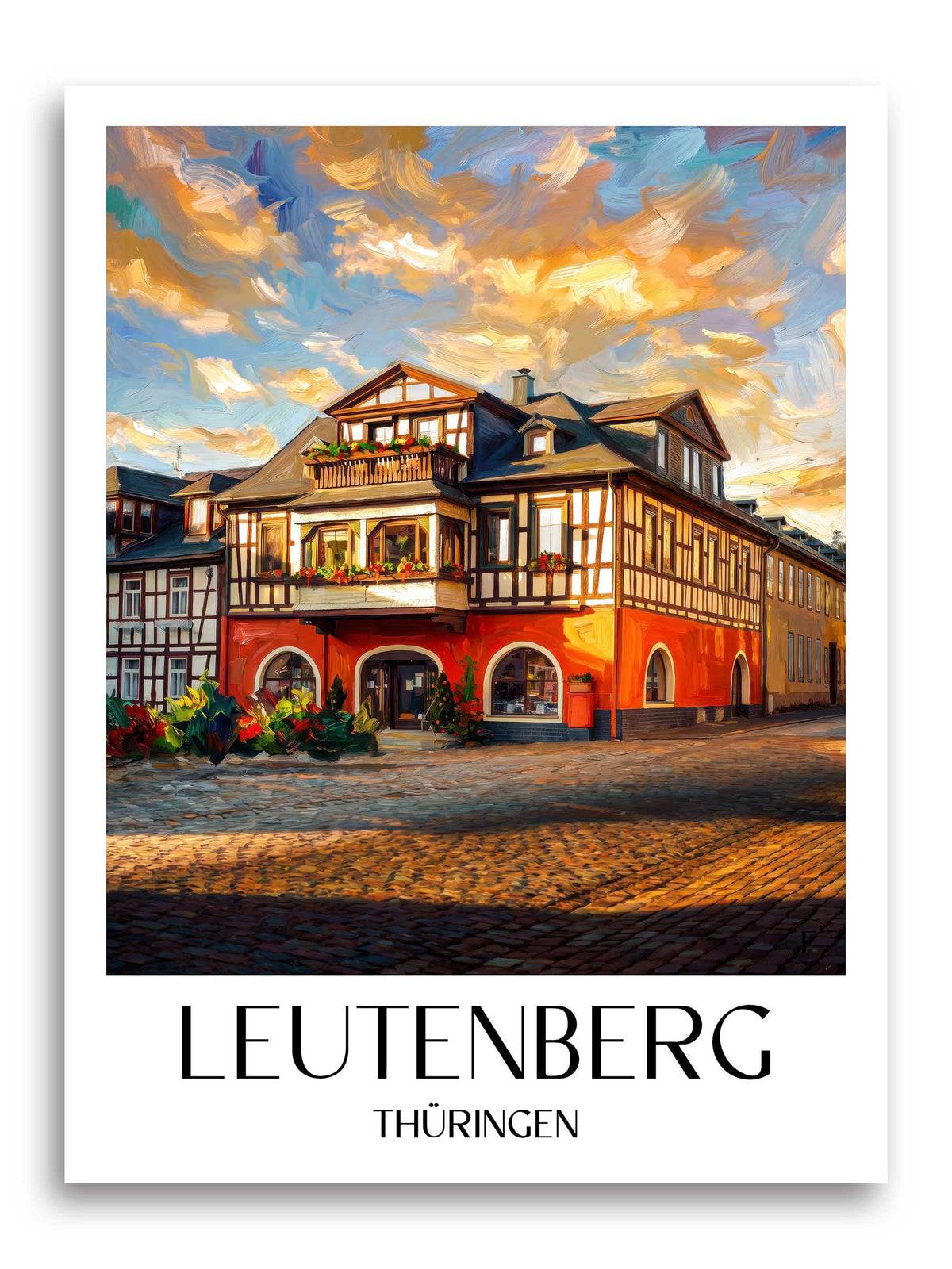 leutenberg-thüringen-deutschland-poster-oil-painting-oelgemaelde