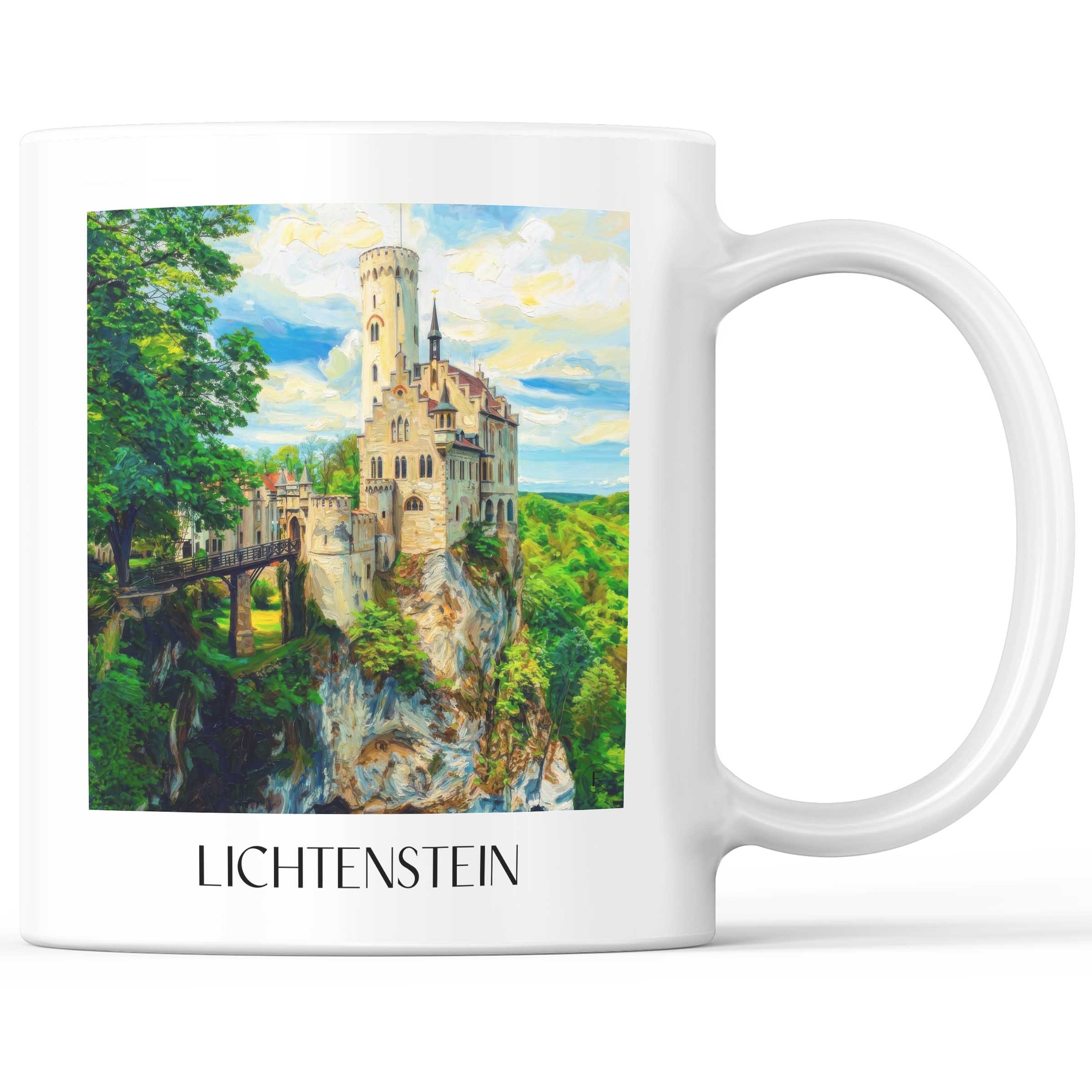 lichtenstein-schwäbische-alb-deutschland-kaffeebecher-oil-painting-oelgemaelde