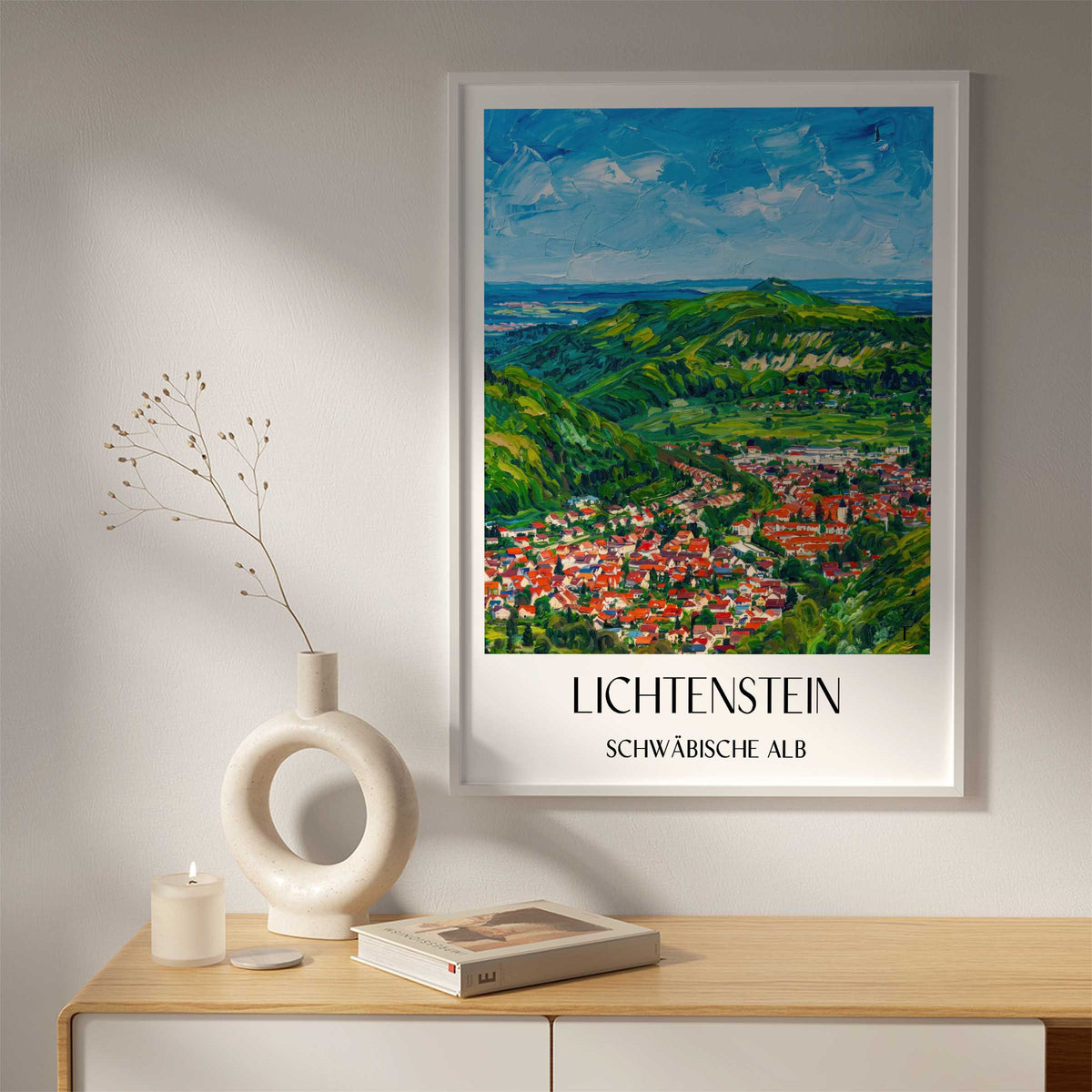 lichtenstein-schwäbische-alb-deutschland-poster-oil-painting-oelgemaelde