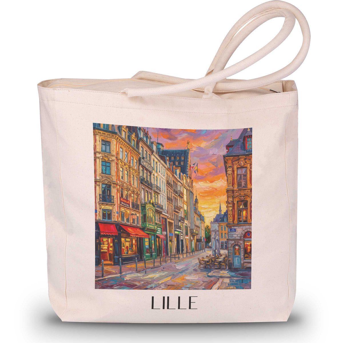 lille-hauts-de-france-frankreich-einkaufstasche-oil-painting-oelgemaelde