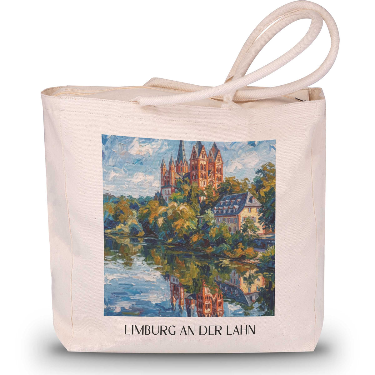 limburg-an-der-lahn-lahntal-deutschland-einkaufstasche-oil-painting-oelgemaelde