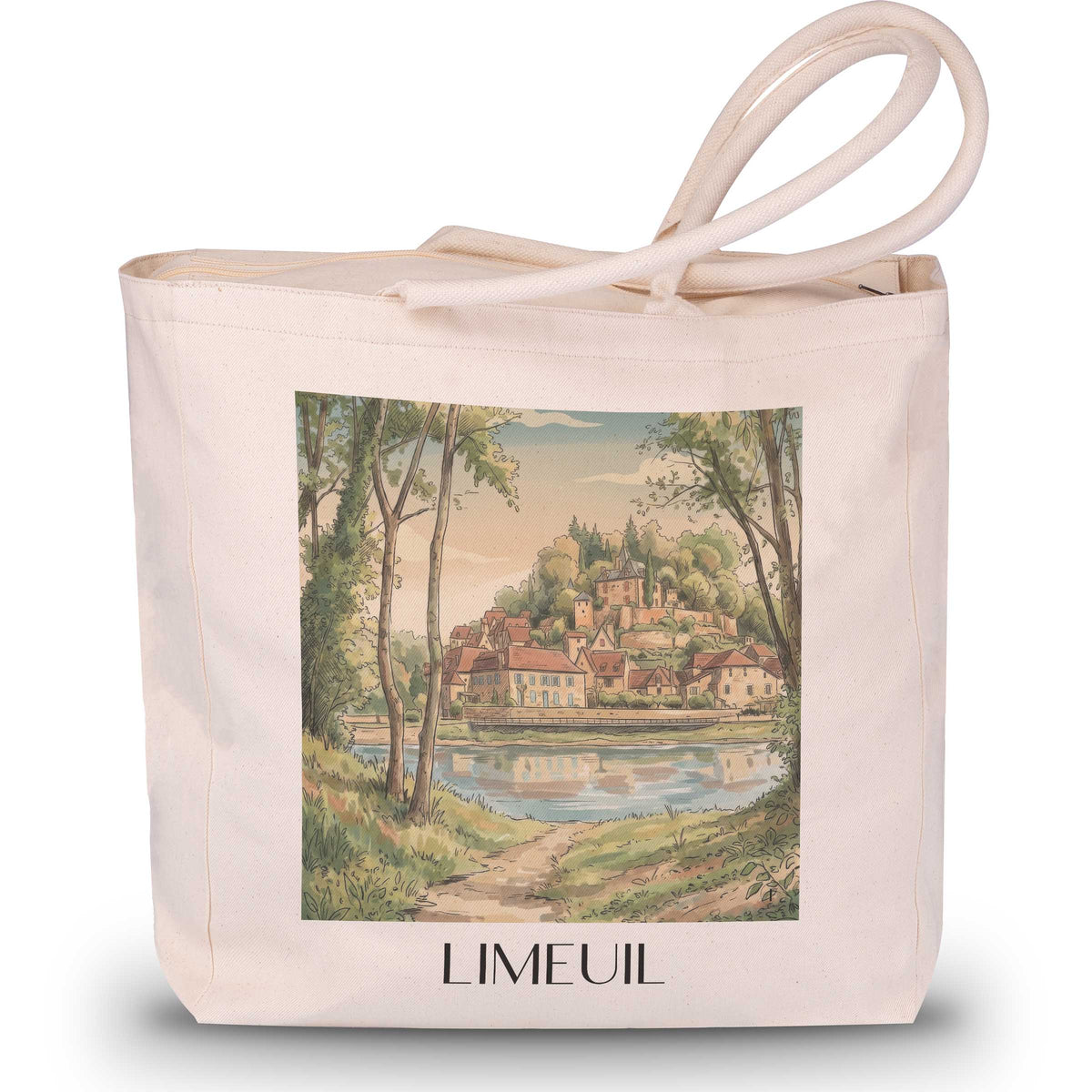 limeuil-vallée-de-la-dordogne-frankreich-einkaufstasche-aquarell