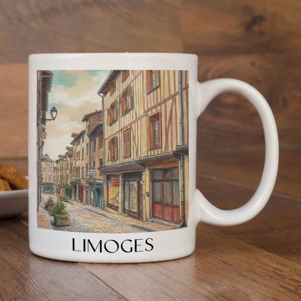 limoges-haute-vienne-frankreich-kaffeebecher-aquarell