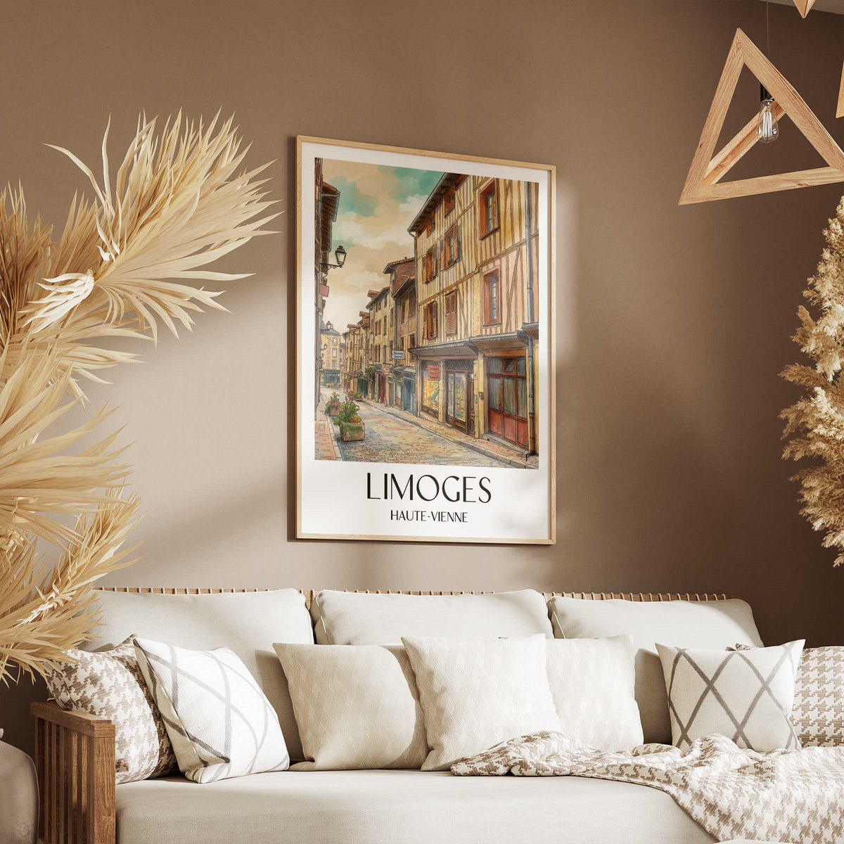 limoges-haute-vienne-frankreich-poster-aquarell